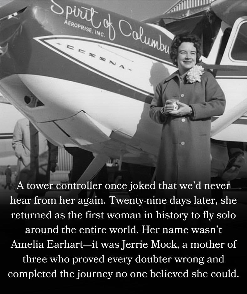 Jerrie Mock's historic solo flight around the world