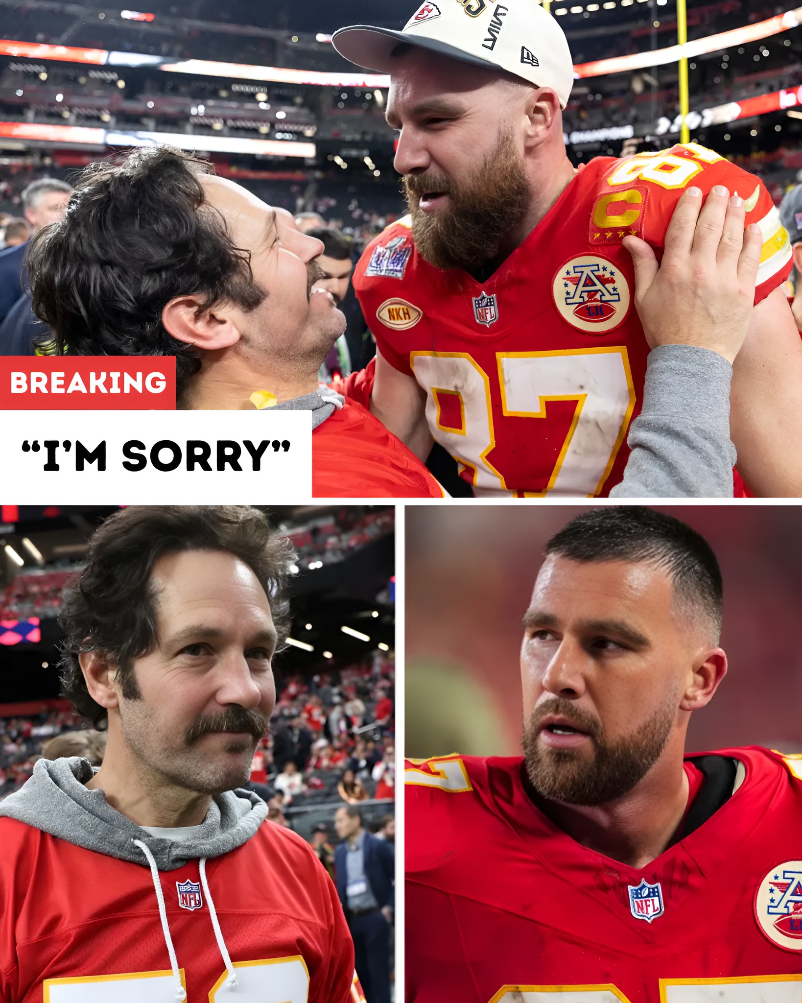 The Chiefs - Travis Kelce Apologizes to Chiefs Superfan Paul Rudd as ...