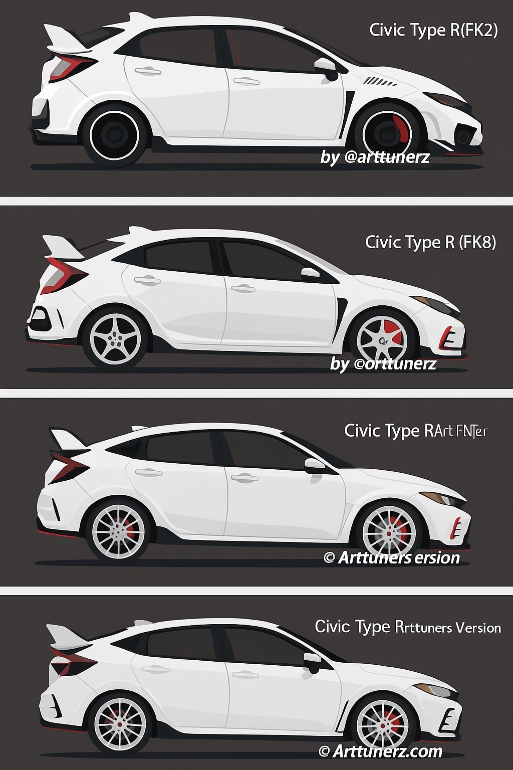 Honda Civic Type R 2005 vs. 2023 – JDM Hot Hatch Evolution