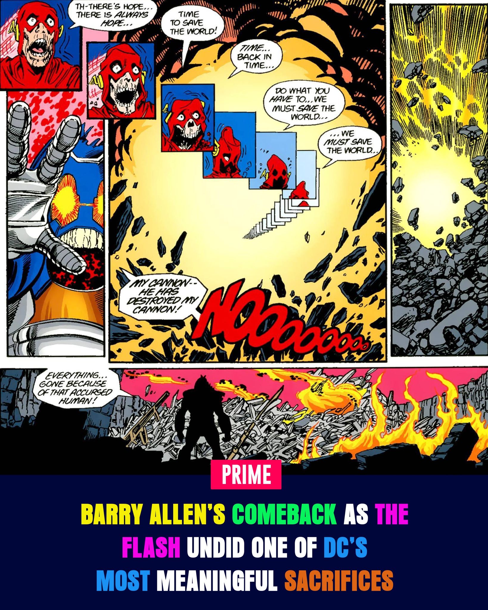 Barry Allen once had one of the most powerful endings in superhero 
