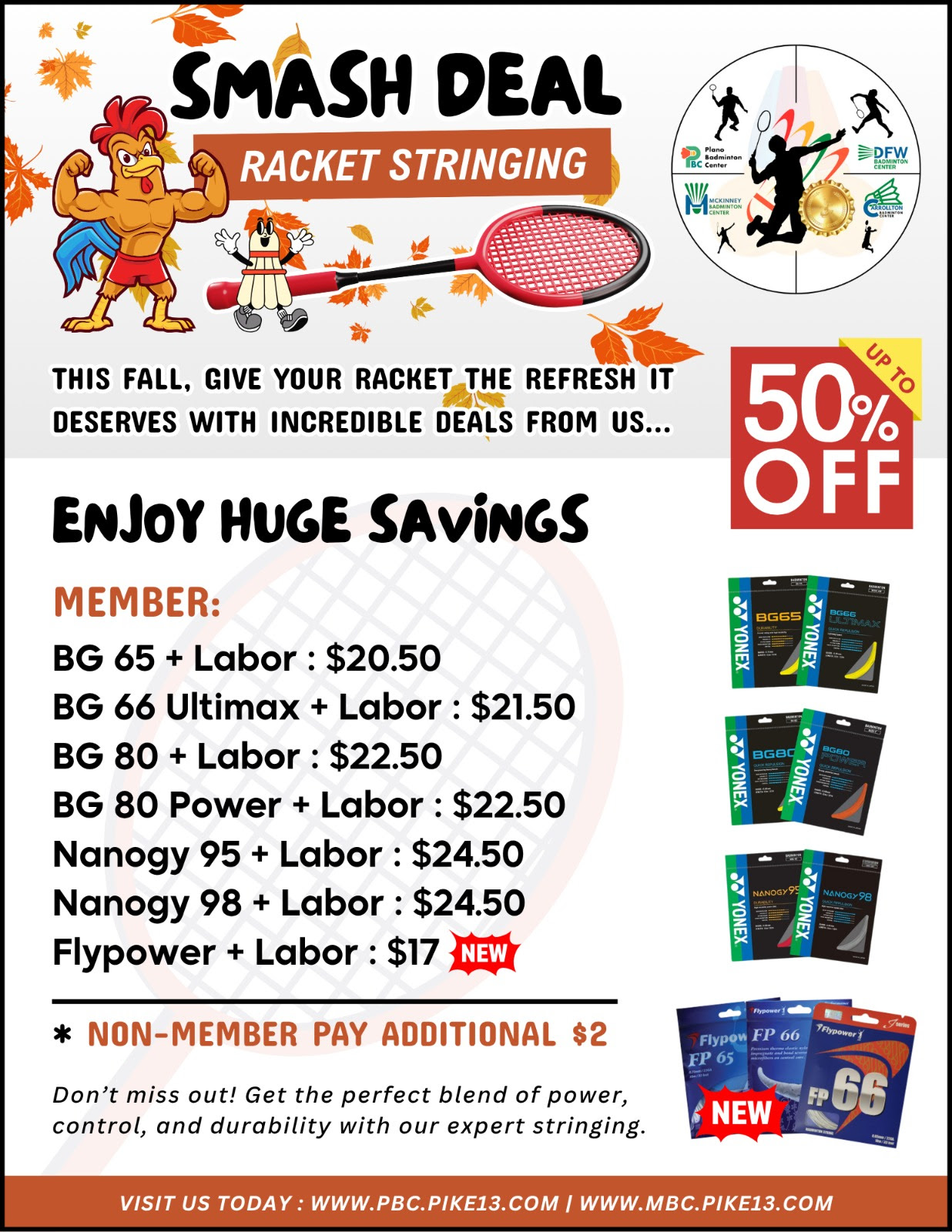 McKinney - 🎉 SMASH DEAL IS HERE! 🎉 Give your racket the refresh it ...