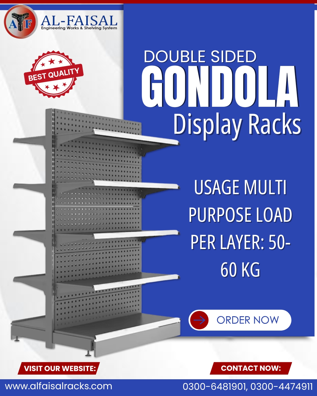 🛒 Double Sided Gondola... - Al Faisal Racks Storage Solution | Facebook