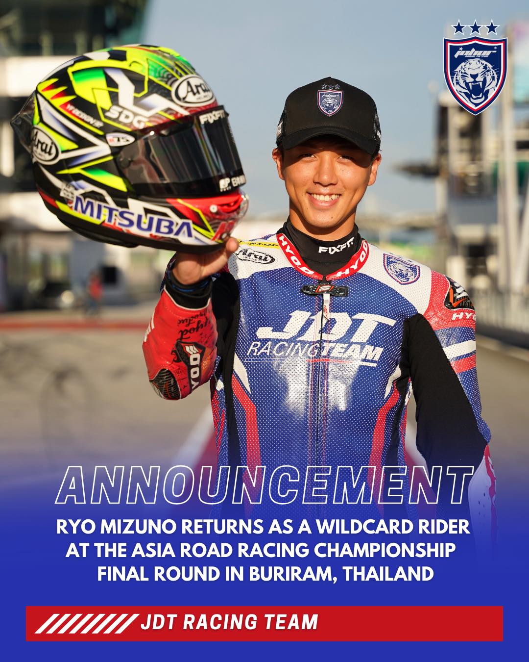 JDT Racing Team - We are thrilled to have Ryo Mizuno back... | Facebook