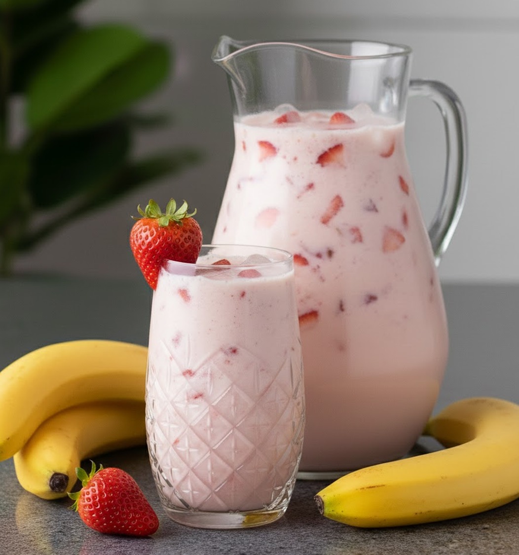 Mundo - Agua fresca de frutas estilo La Michoacana🍍🍌🍊🍓🥤 Ingredientes: 1 ...