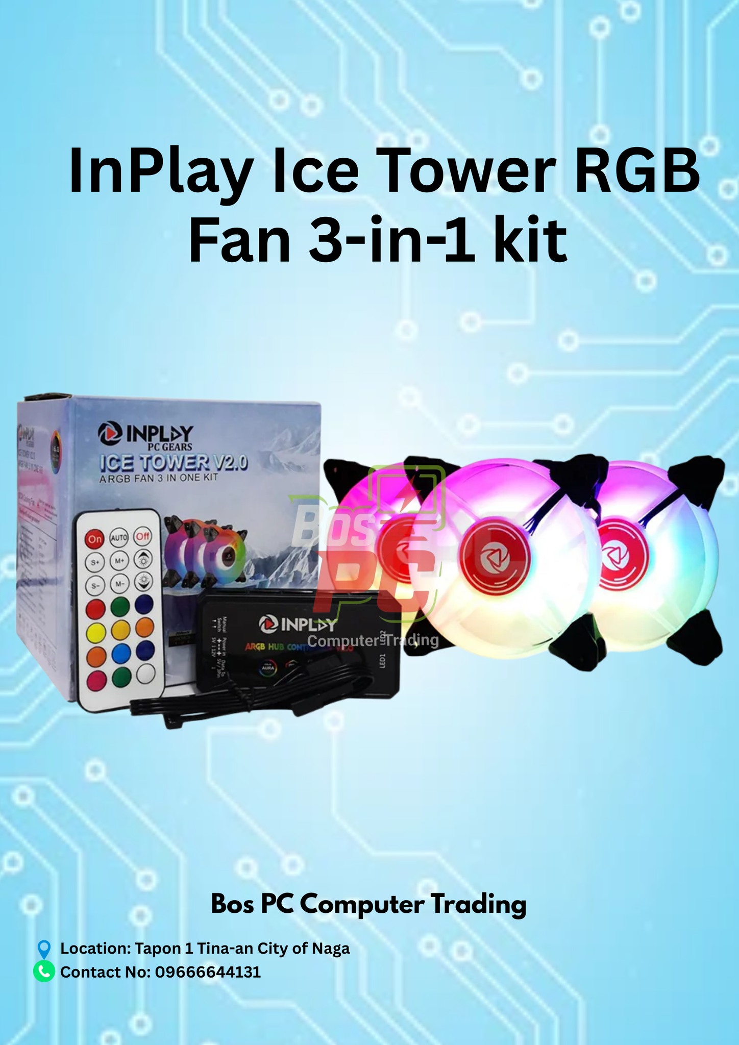 PISONET FOR SALE | The InPlay Ice Tower RGB Fan 3-in-1 kit | Facebook