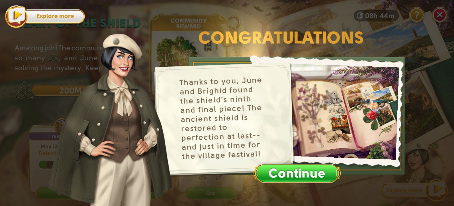 June's Journey stage progression challenges