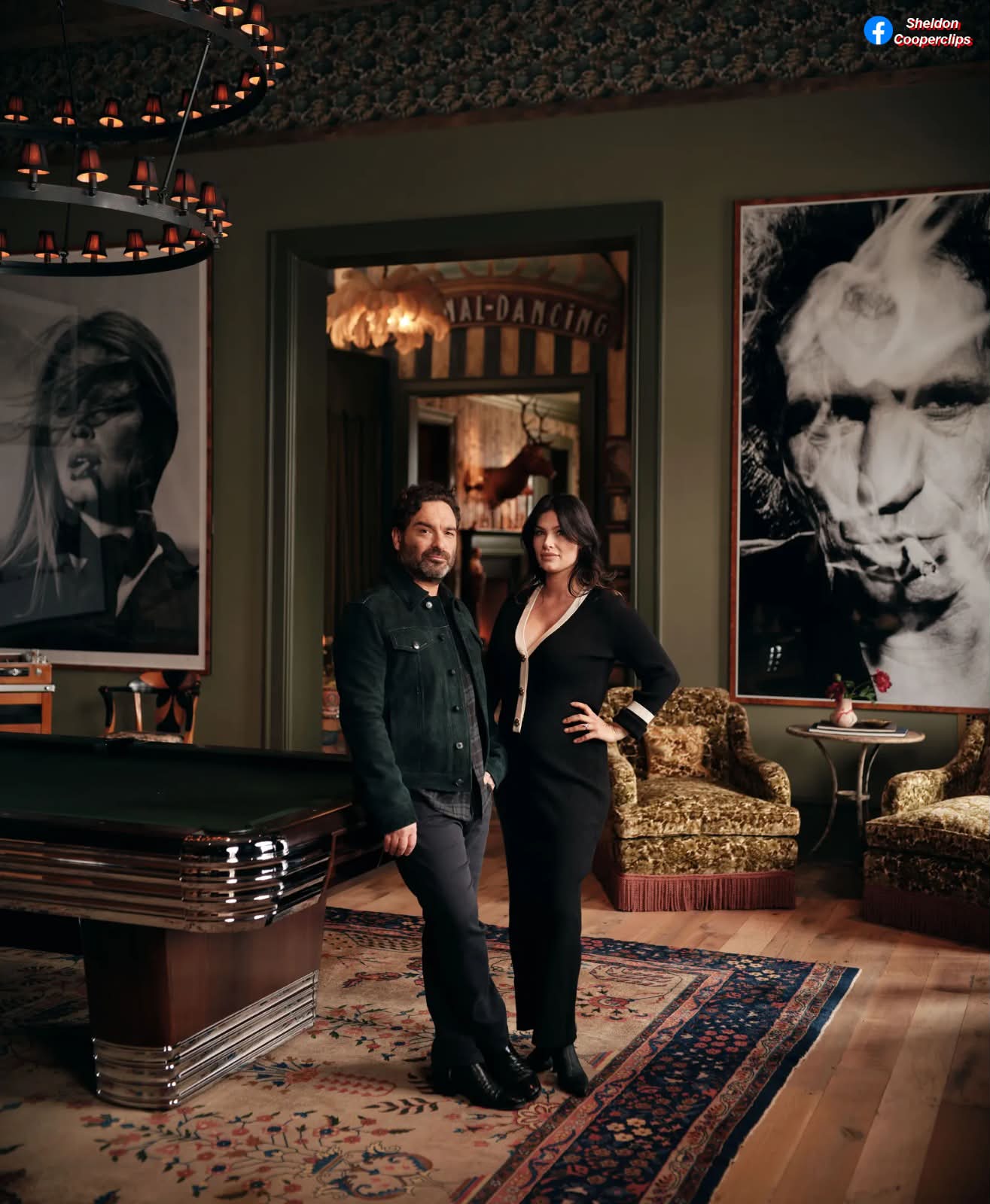 Johnny Galecki's maximalist living room design