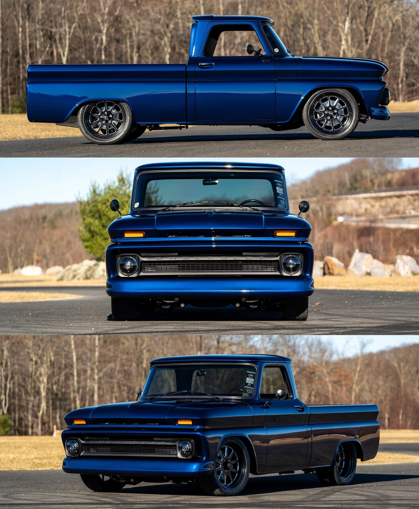 C10 - 1964 C10 done with taste and no shortcuts. That rich blue paint ...