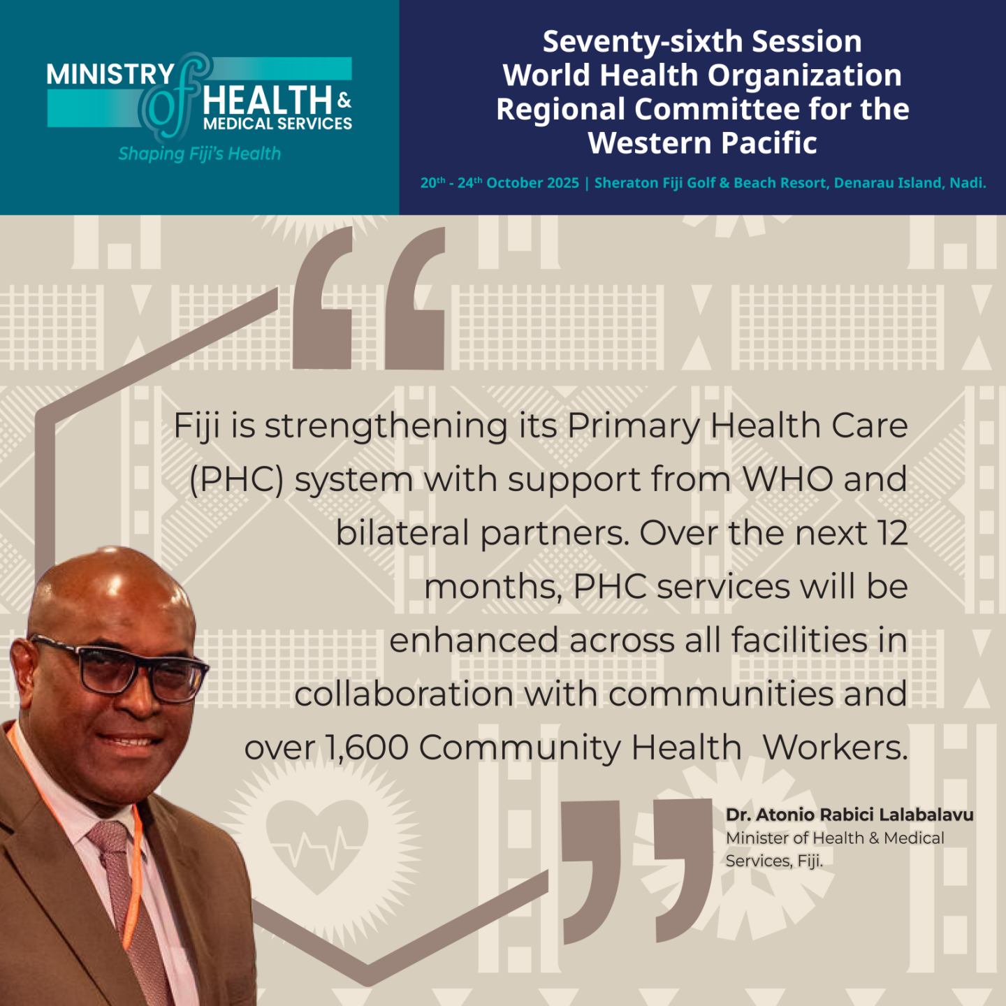 Ministry - World Health Organization Western Pacific Region #RCM76 # ...