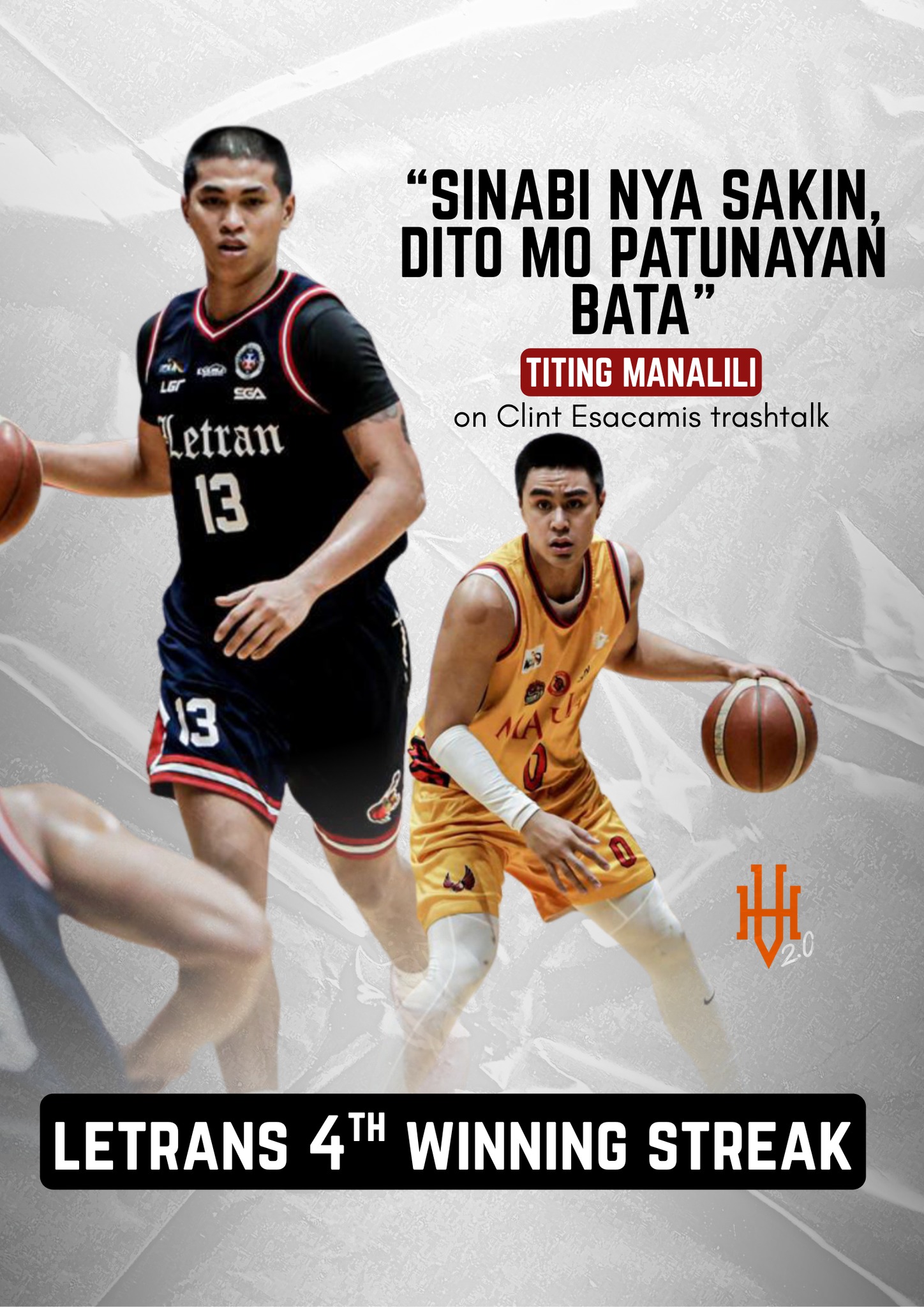 HoopVerse2.0 - Clint Escamis trashtalk on Titing Manalili still can't ...