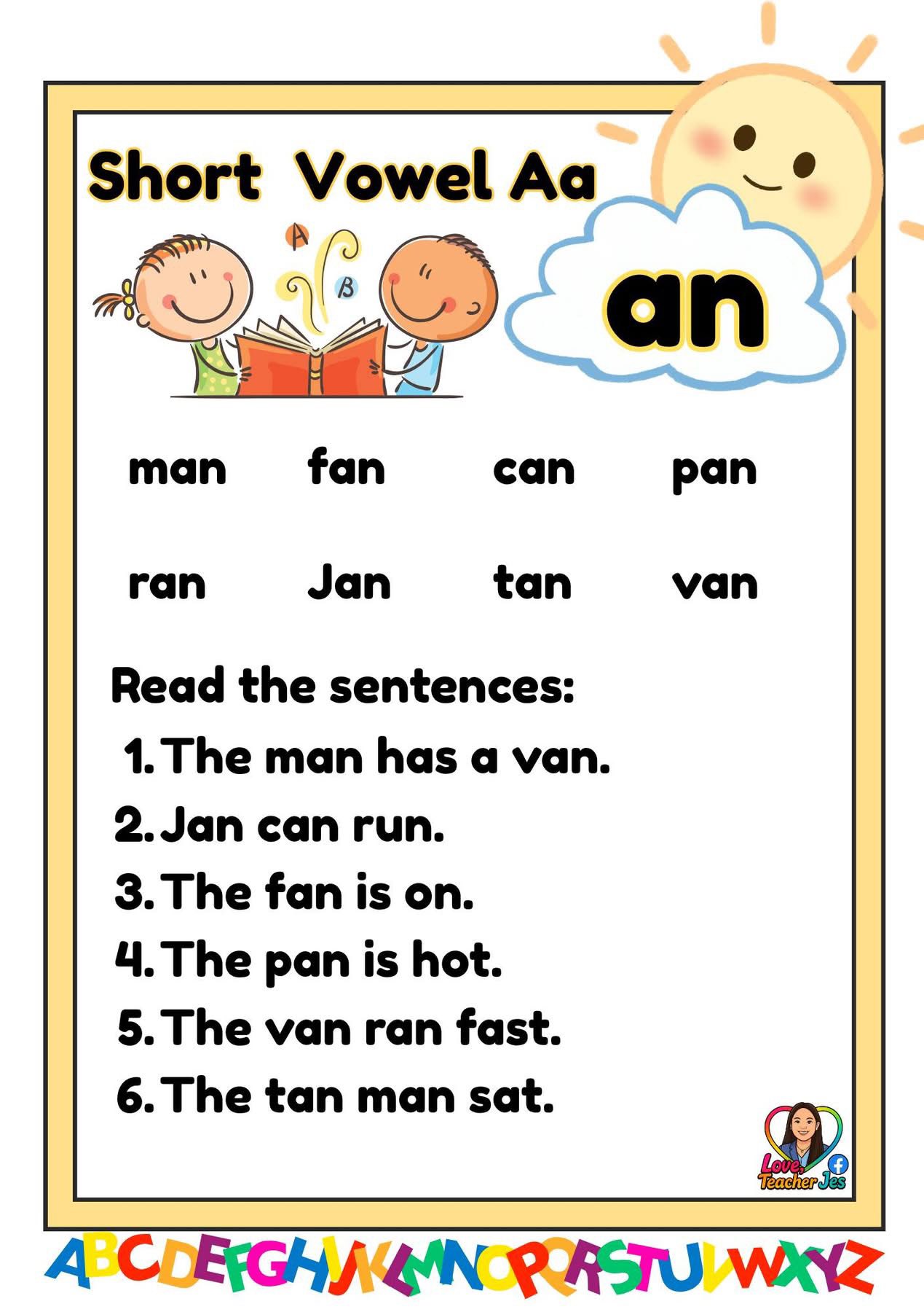 Short Vowel Aa - Kindergarten Learning Materials | Facebook