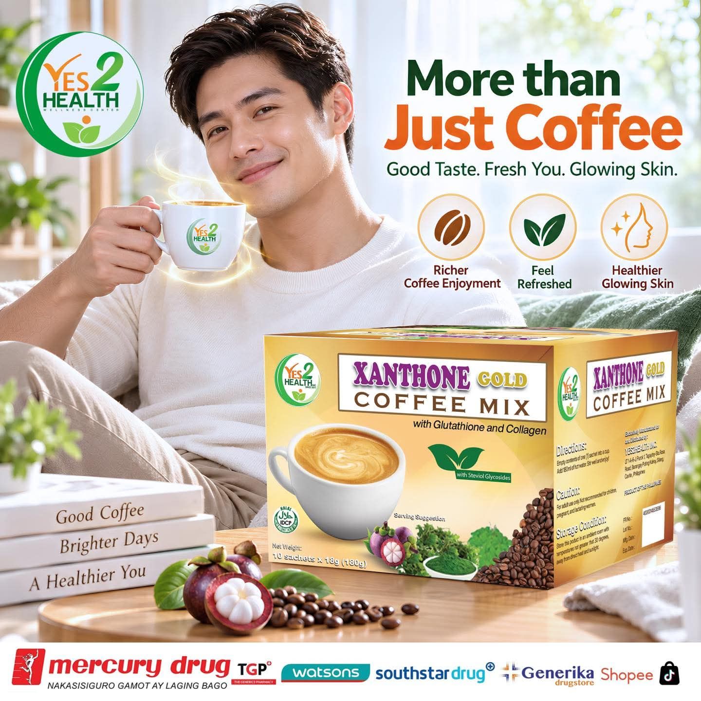 taking glutathione and coffee 𝐒𝐭𝐚𝐫𝐭 𝐲𝐨𝐮𝐫 𝐝𝐚𝐲 𝐰𝐢𝐭𝐡 𝐚 𝐜𝐮𝐩 𝐭𝐡𝐚𝐭'𝐬 𝐦𝐨𝐫𝐞 𝐭𝐡𝐚𝐧 𝐣𝐮𝐬𝐭 𝐜𝐨𝐟𝐟𝐞𝐞. ☕✨ Xanthone Gold Mix is made with Collagen, perfect for those who want to enjoy their coffee while vitamin complex Quantity:3-Pack Buy Bacteriostatic Water (USP