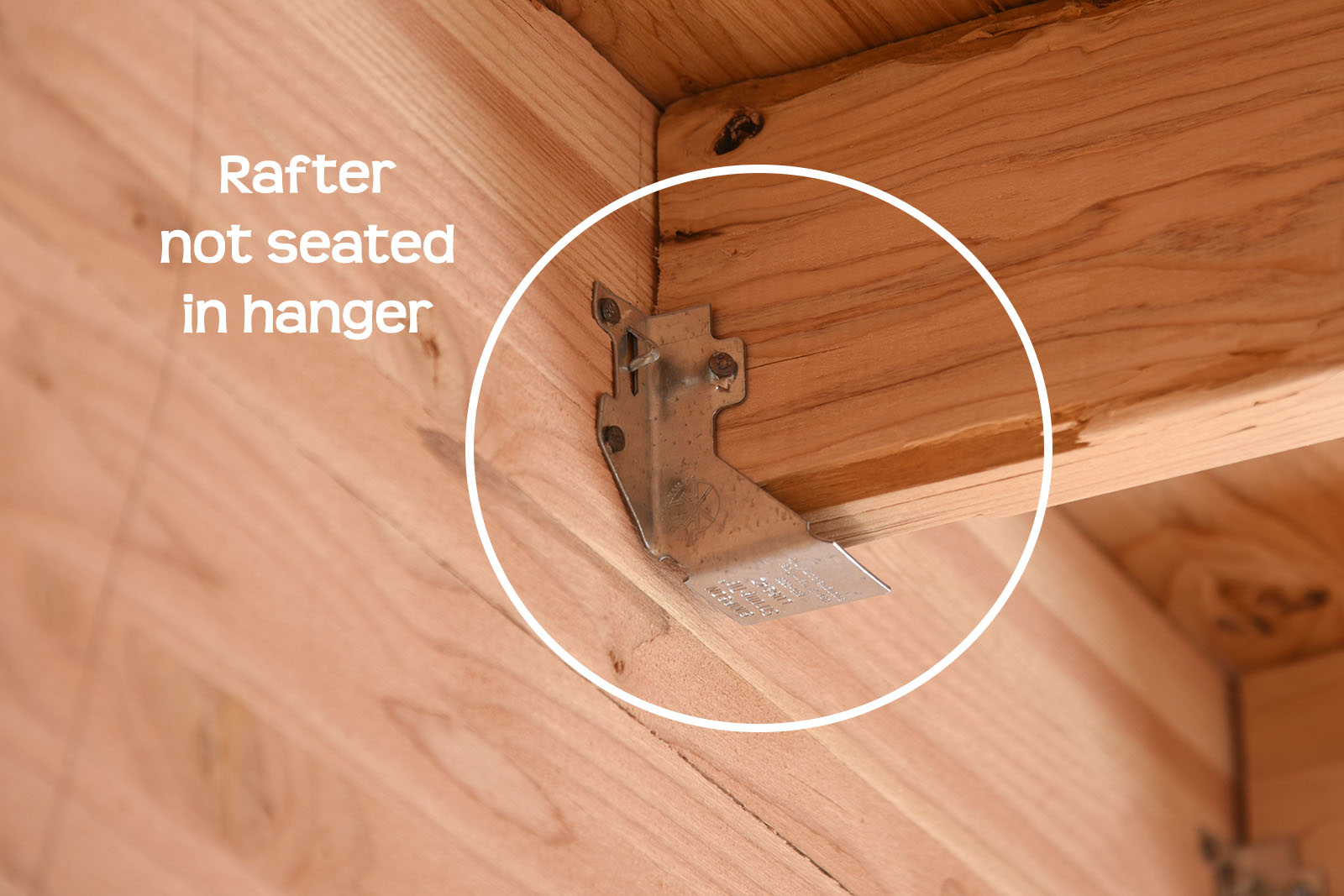 Lopez - Rafter not seated in hanger 🤔🥴📐🪚🔨 . . . . #framing #rafter # ...