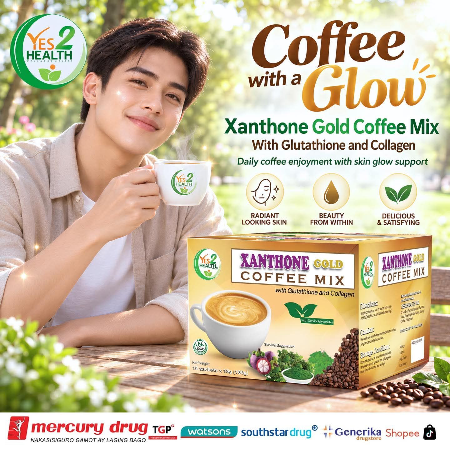 taking glutathione and coffee 𝐂𝐨𝐟𝐟𝐞𝐞 𝐰𝐢𝐭𝐡 𝐚 𝐆𝐥𝐨𝐰! ☕✨ 🌿 Enjoy your daily break with Xanthone Gold Coffee Mix, specially formulated with Collagen for a delicious cup that can help complement your everyday Benefits of B12 injections Bottle:Glass GLP-1 analytical standard