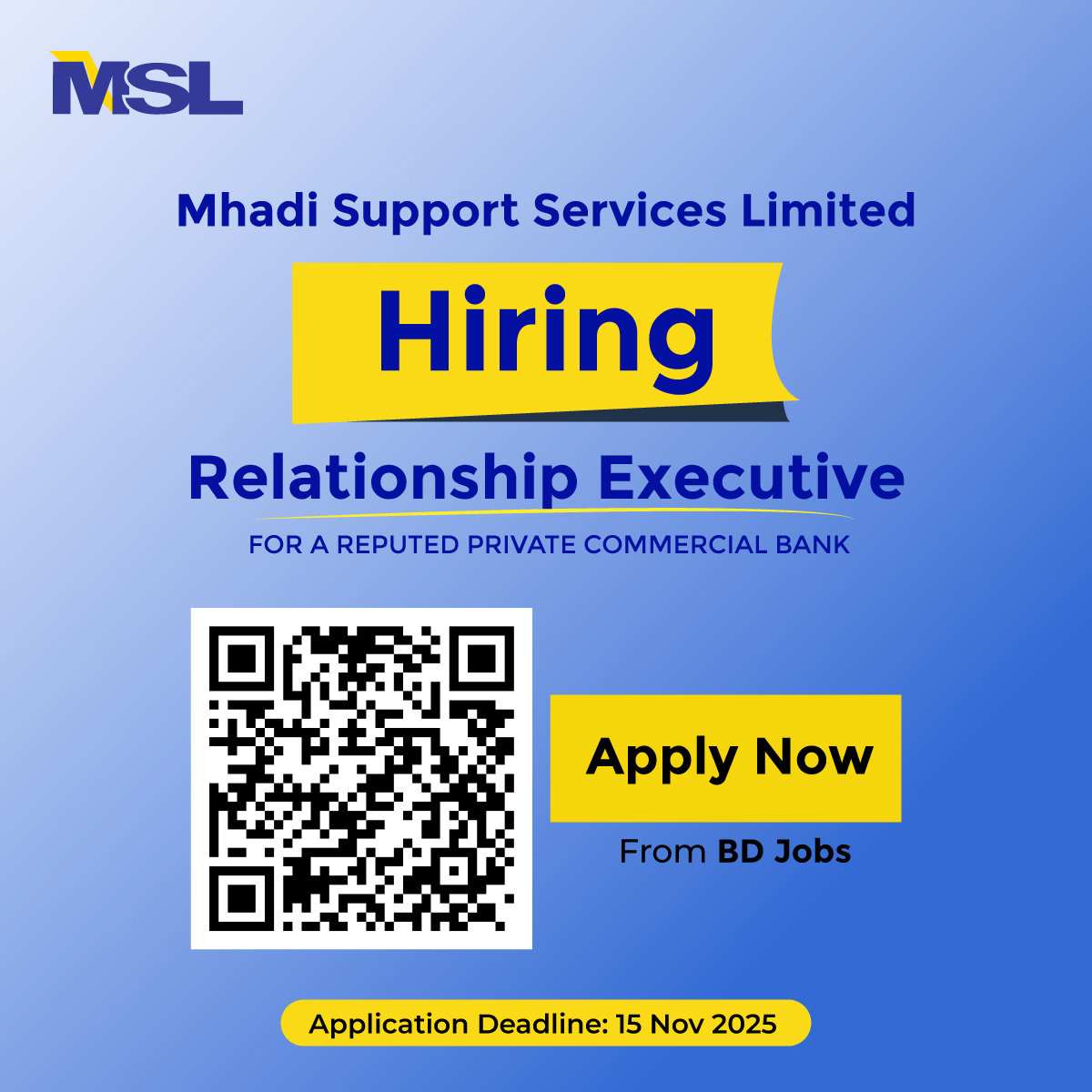 𝐖𝐞’𝐫𝐞 𝐇𝐢𝐫𝐢𝐧𝐠! Position:... - Mhadi Support Services Ltd | Facebook