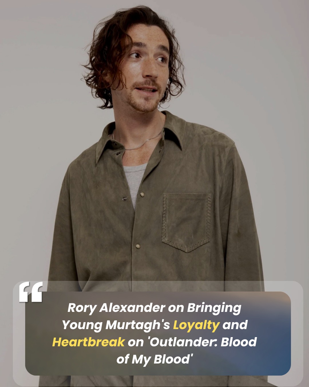 Outlander - Rory Alexander dives into the heart of Young Murtagh in ...