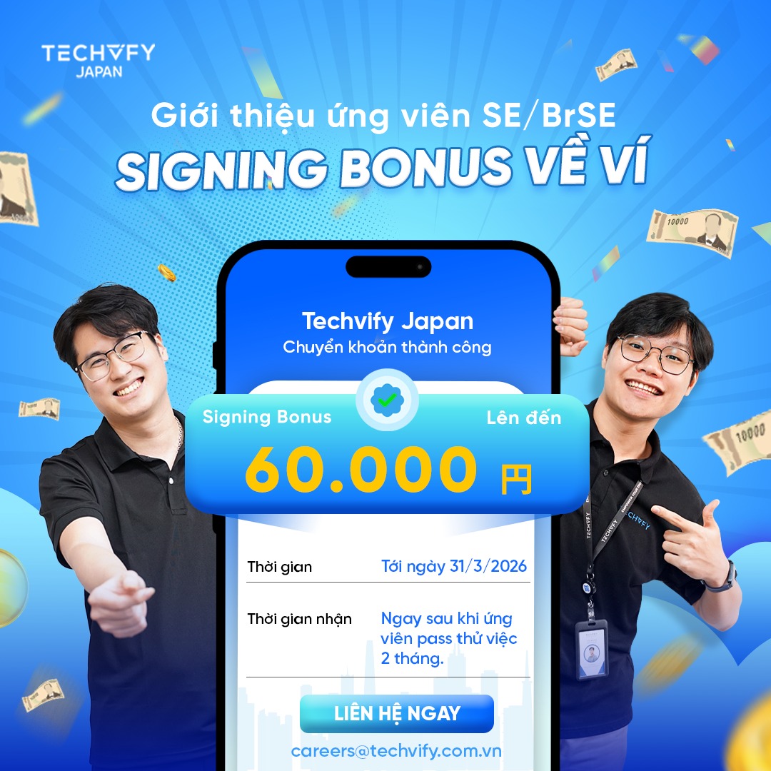 Techvify - Cơ hội “làm giàu” cuối năm! 💰 Từ tháng 11 đến hết tháng 3/ ...