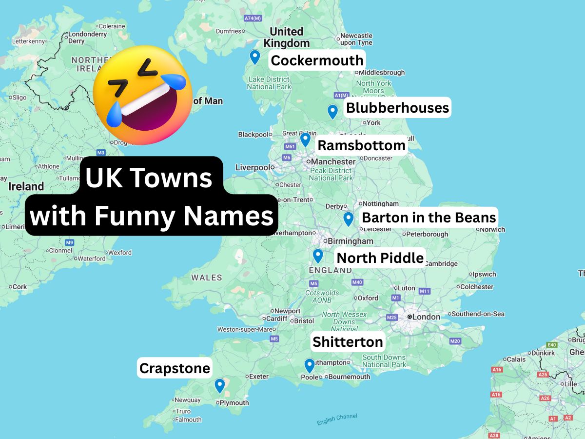 Let's - 7 Villages & Towns in the UK with Funny Names 🤪 1. Barton in ...