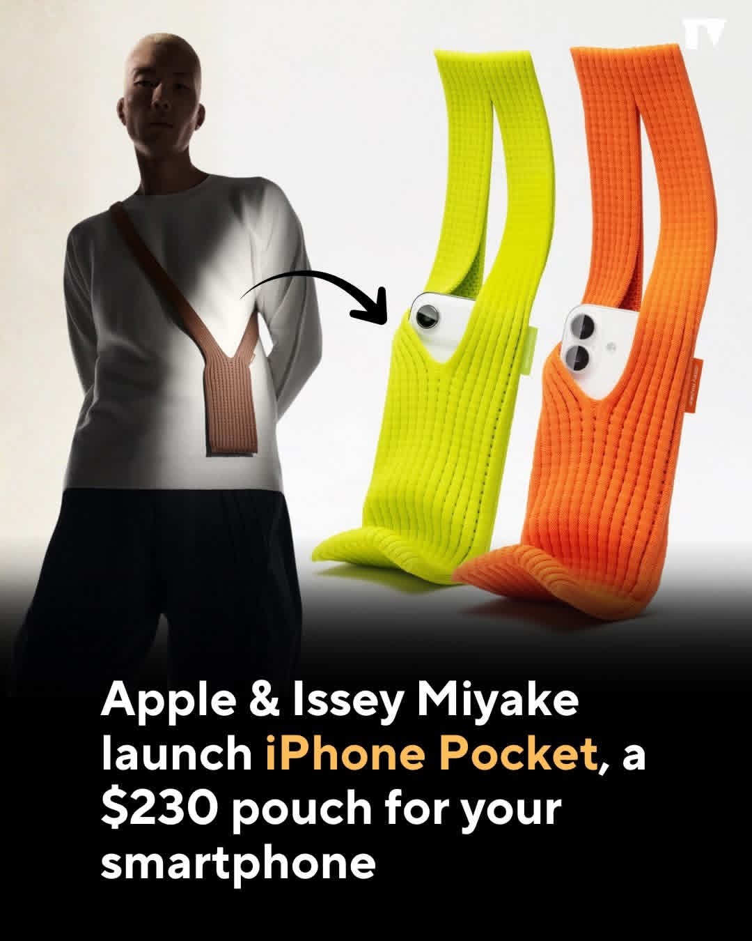 Apple's limited-edition iPhone pocket, made with Issey Miyake, is