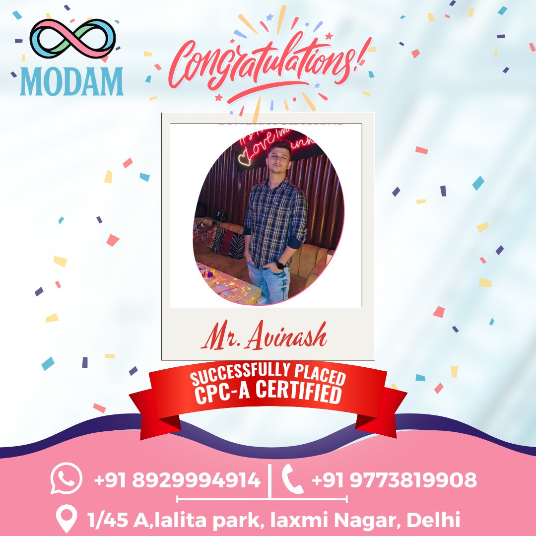 MODAM - 🎉 Congratulations Mr. Avinash! We are proud to announce that Mr ...