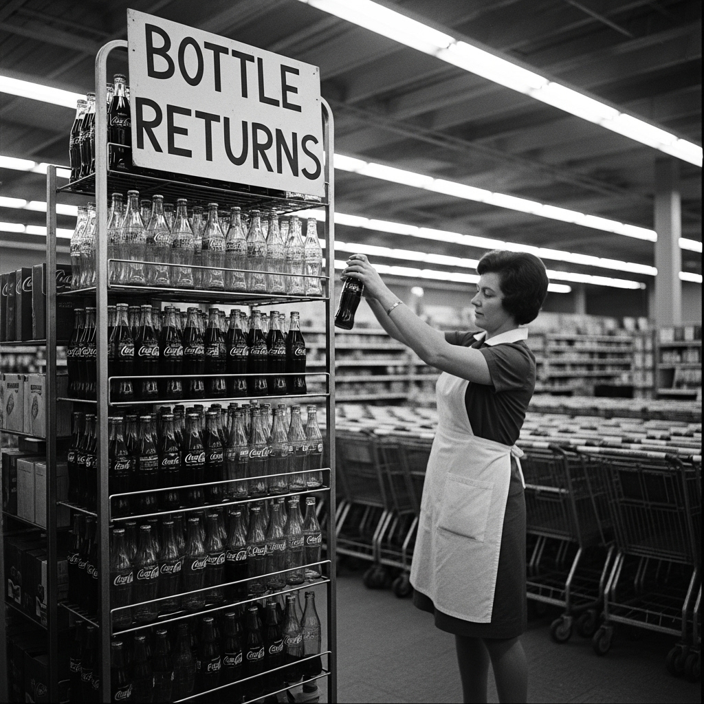 History - Soda Bottle Return Rack, 1960s In the spring of 1963, at a ...
