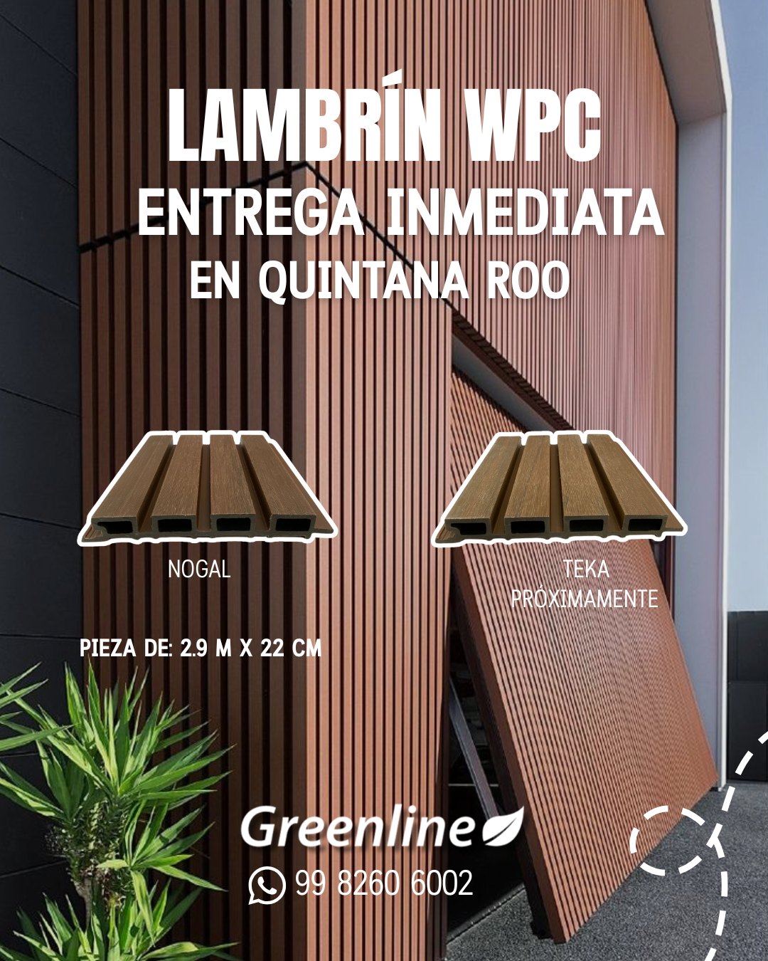 CU - 🪵 Lambrín WPC en colores modernos Renueva tus espacios con estilos ...