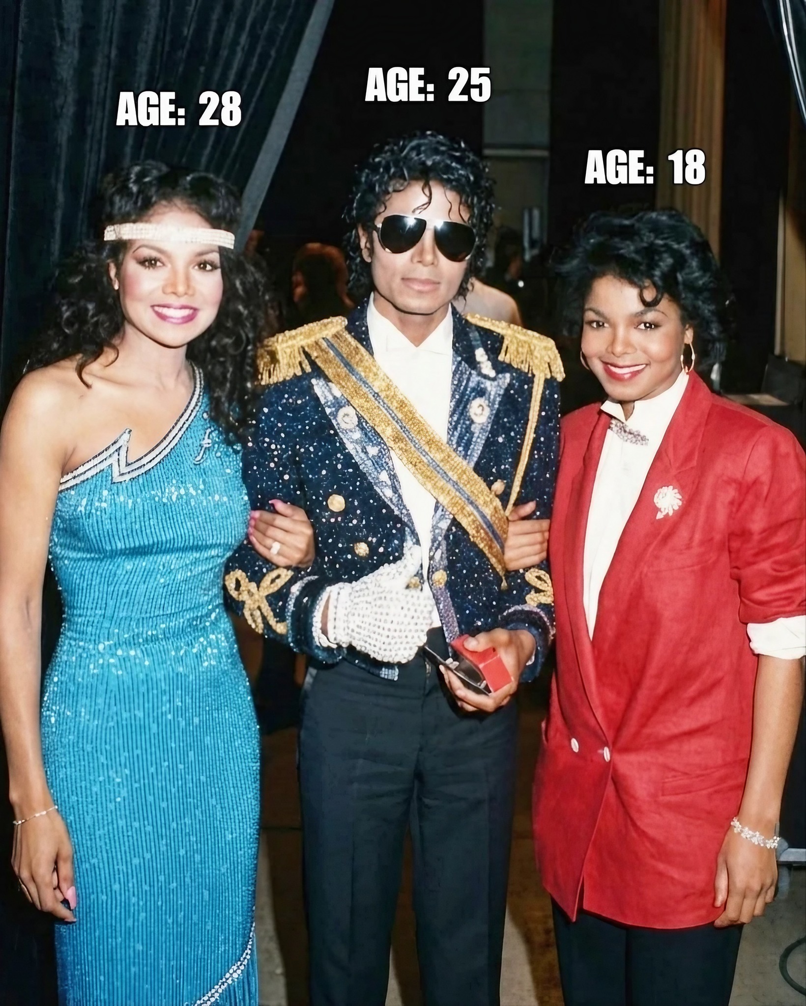 Throwback of La Toya Jackson and Jermaine Jackson at the Moulin 
