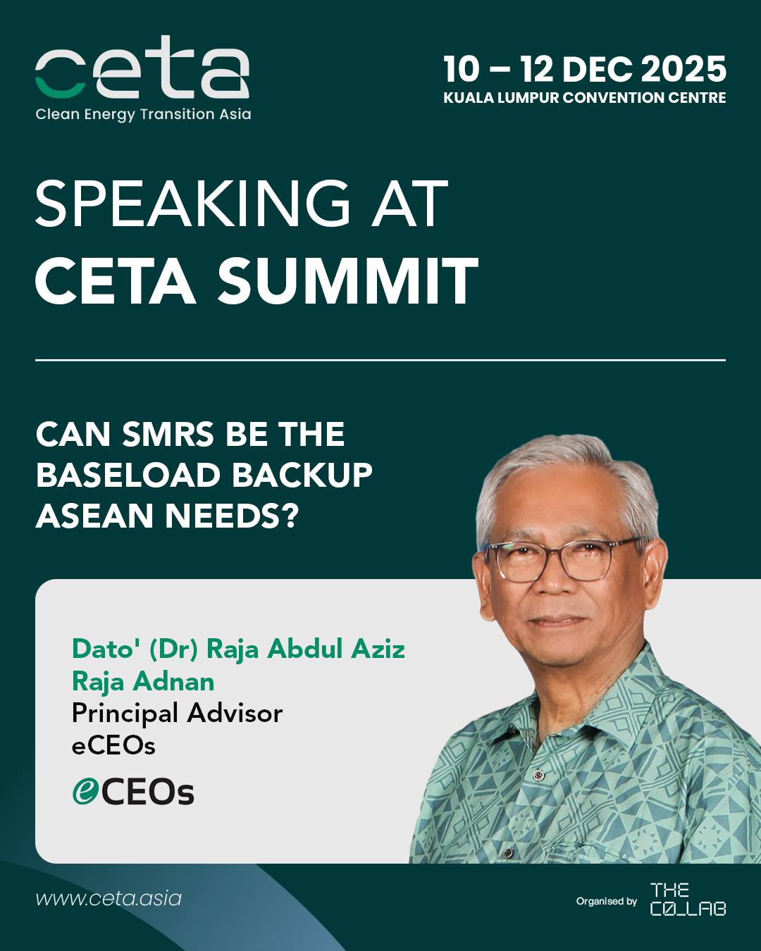 CETA - We are pleased to welcome Dato’ (Dr) Raja Abdul Aziz Raja Adnan ...