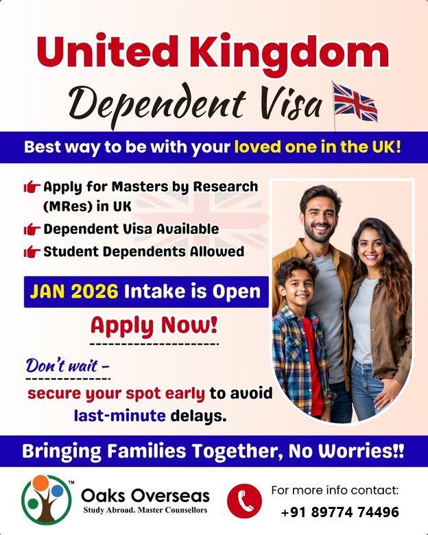 Oaks - STUDY IN THE UK WITH your FAMILY 😍😍 🎉 Apply for Masters by ...
