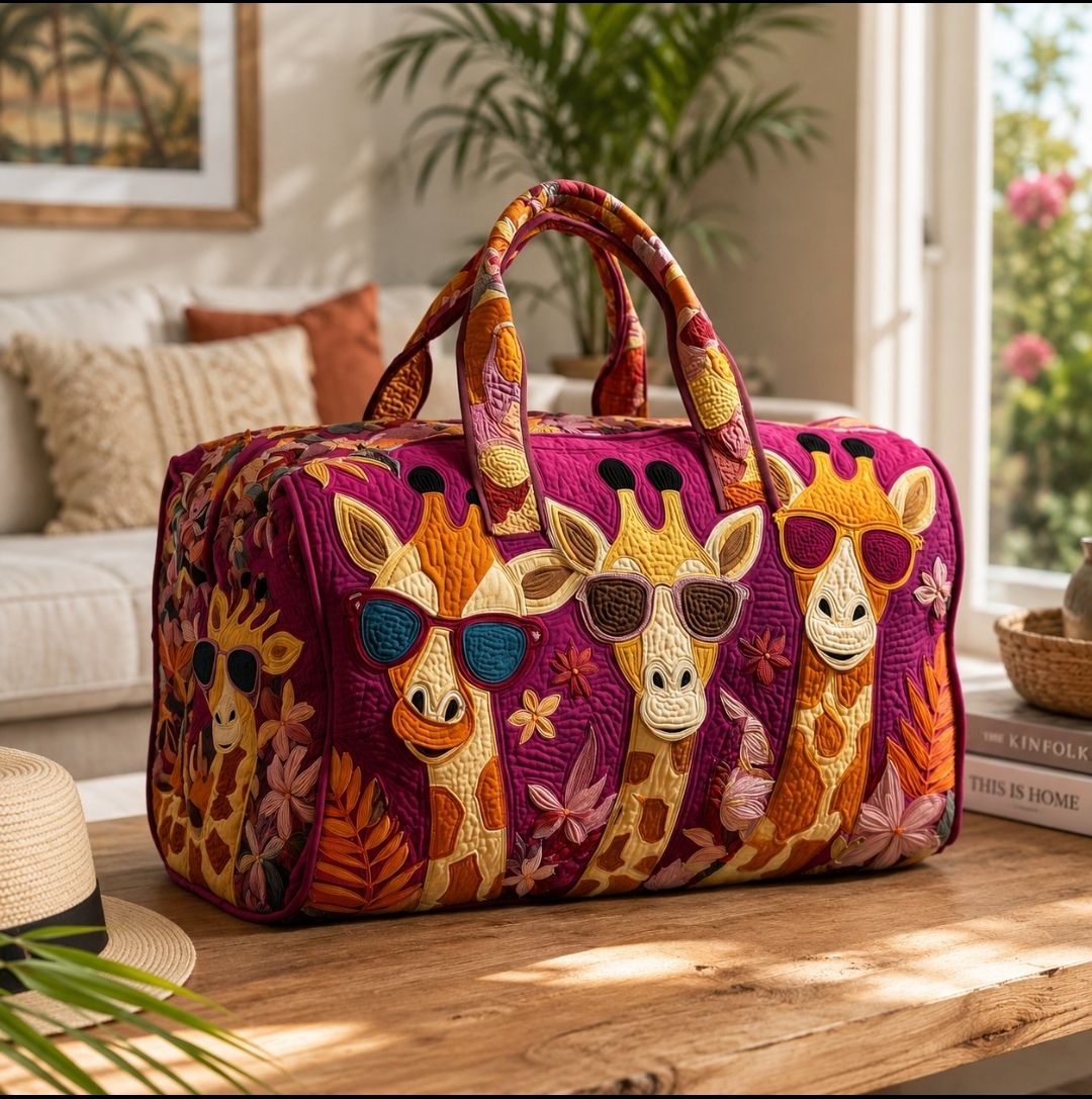 Cute Giraffe Travel Duffle Bag 🦒 💕