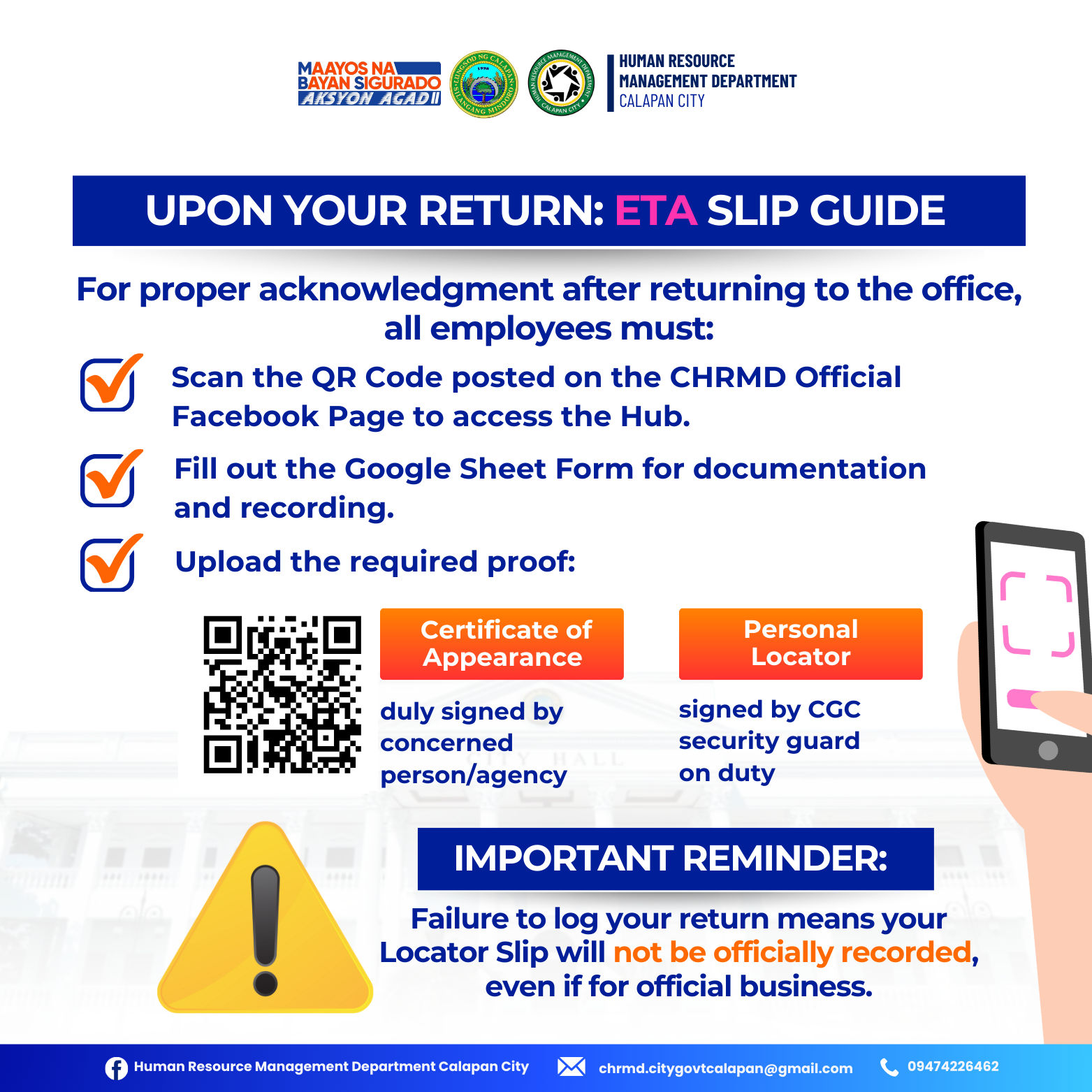 City - EMPLOYEE TRAVEL AUTHORIZATION (ETA) REMINDER Ang ETA ay ...