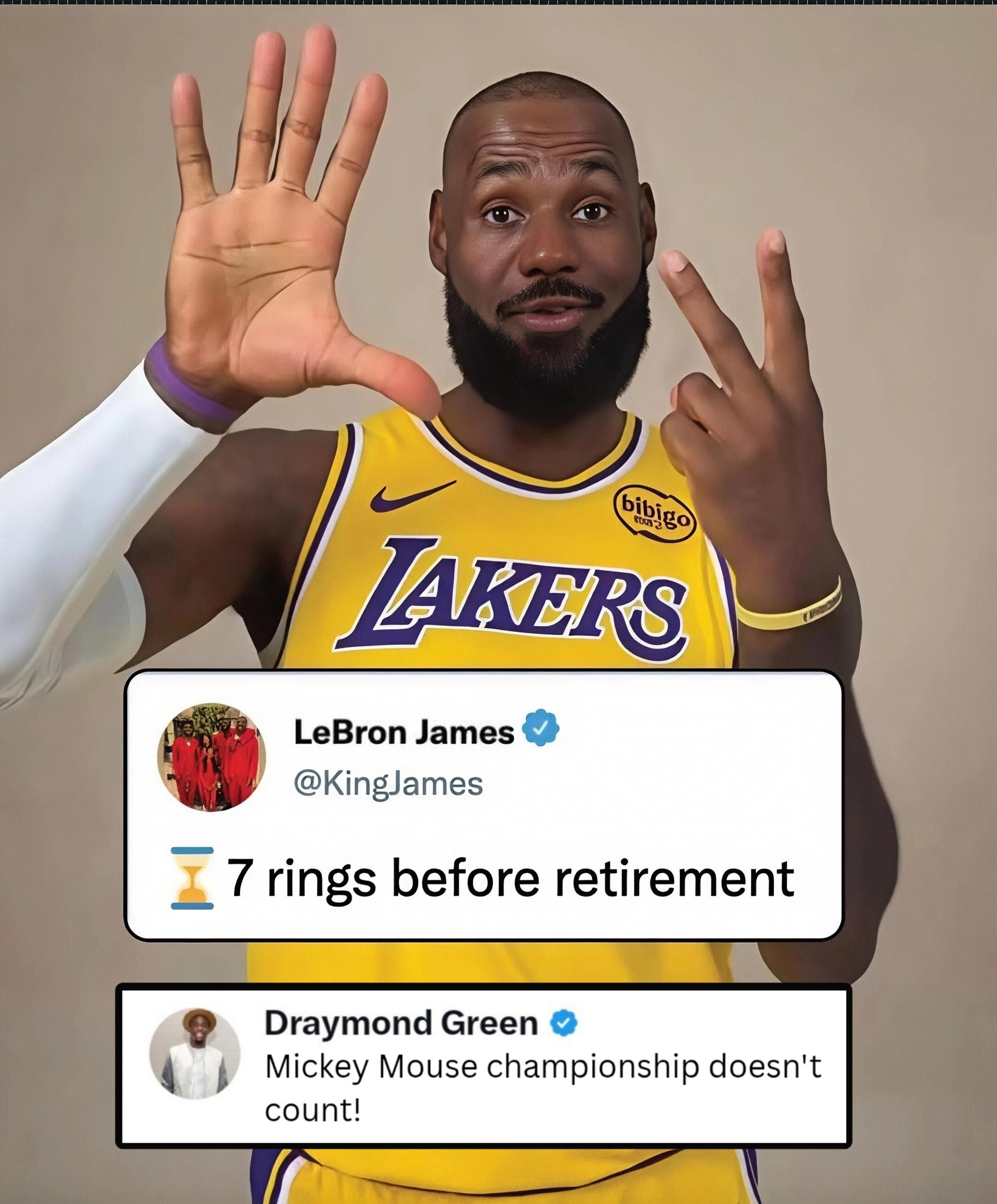 Basketball - LeBron James vows to win 3 more rings before even thinking ...