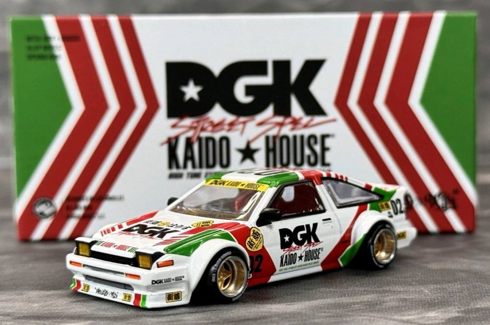 Limited edition Kaido House x DGK Toyota AE86 cars found at Zumiez