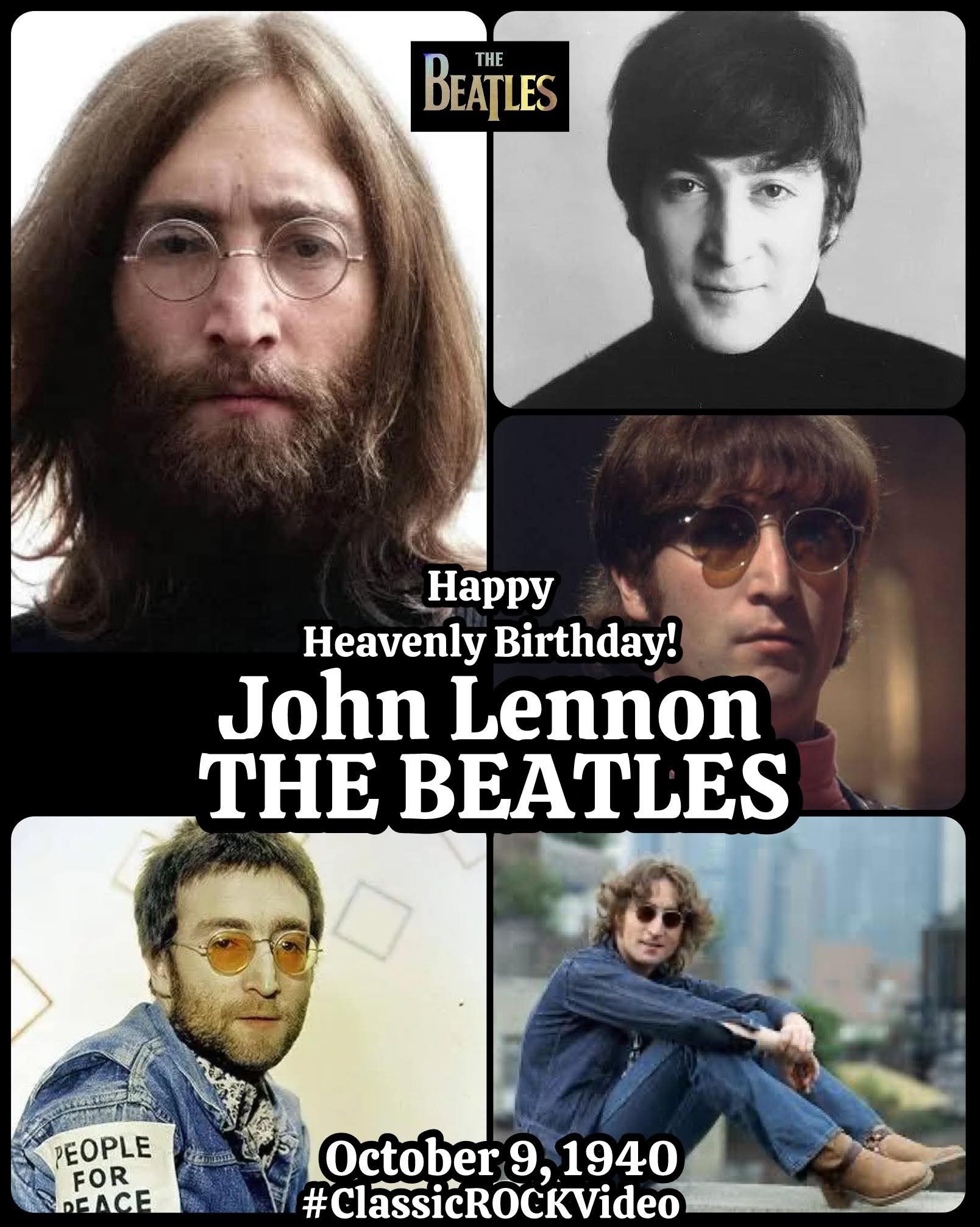Happy Heavenly Birthday to the Amazing John Lennon 🕊🤍 🥂 The
