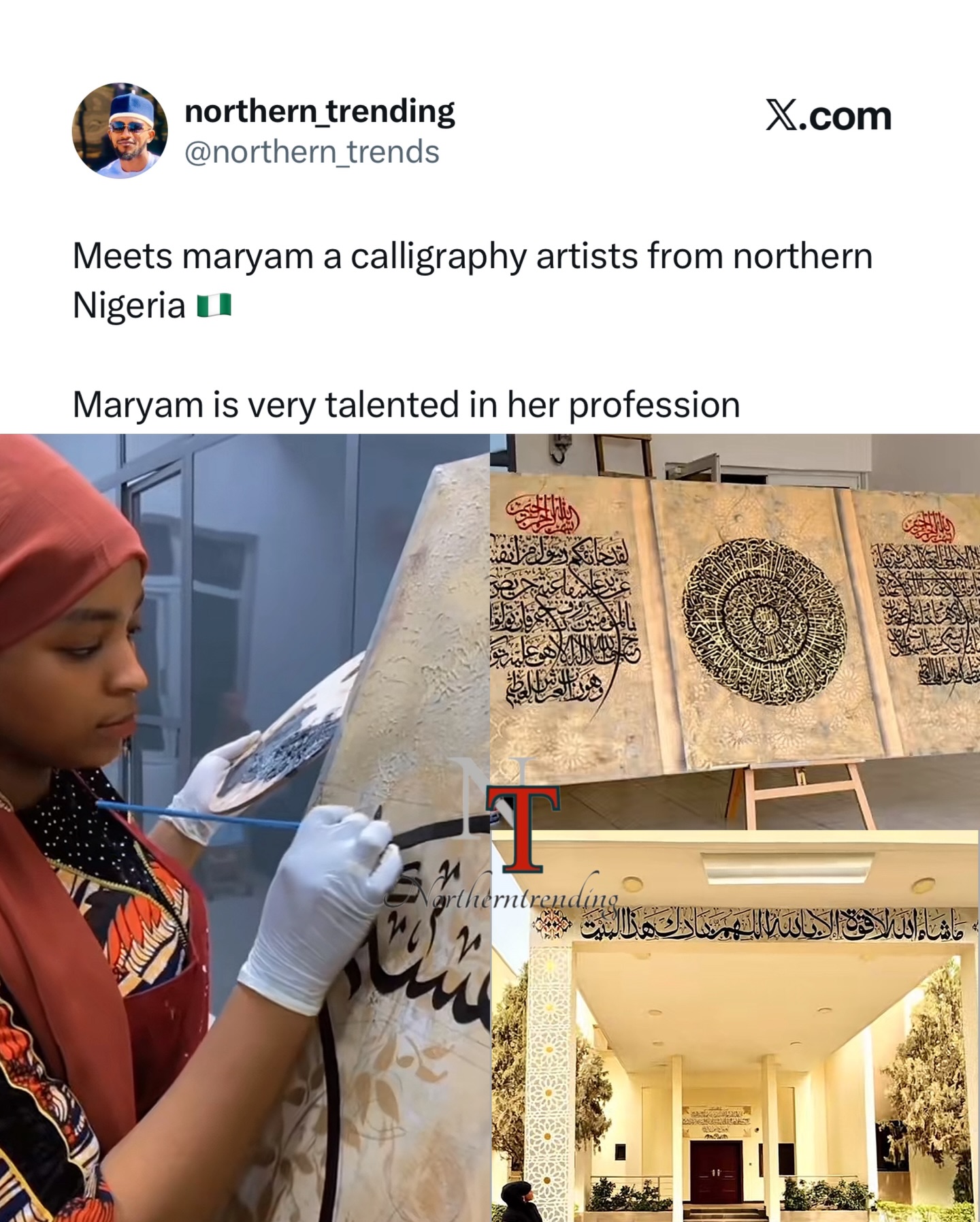 Meet Maryam, a talented calligraphy... - Northern trending | Facebook