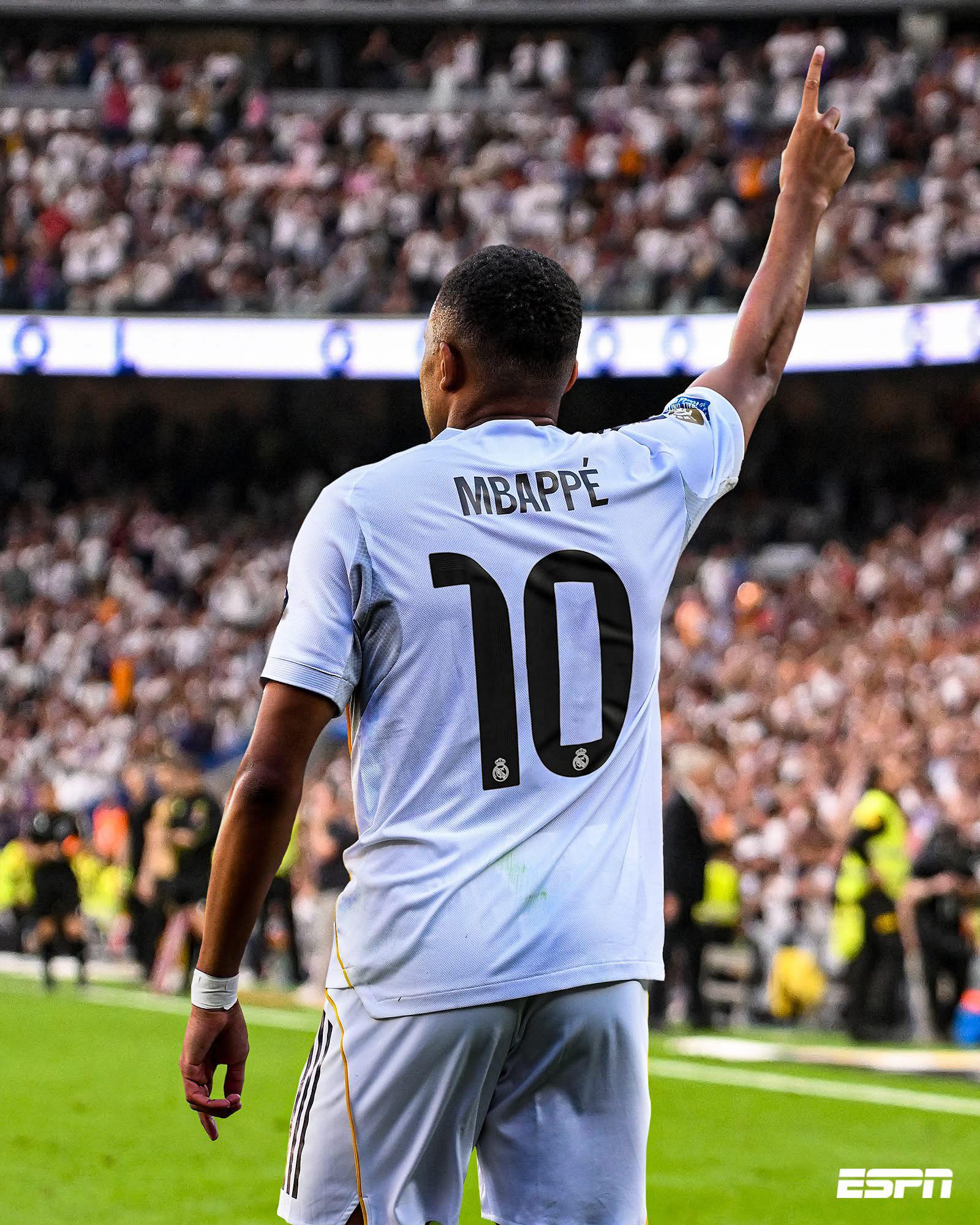 Kylian Mbappe given number 10 jersey at Real Madrid