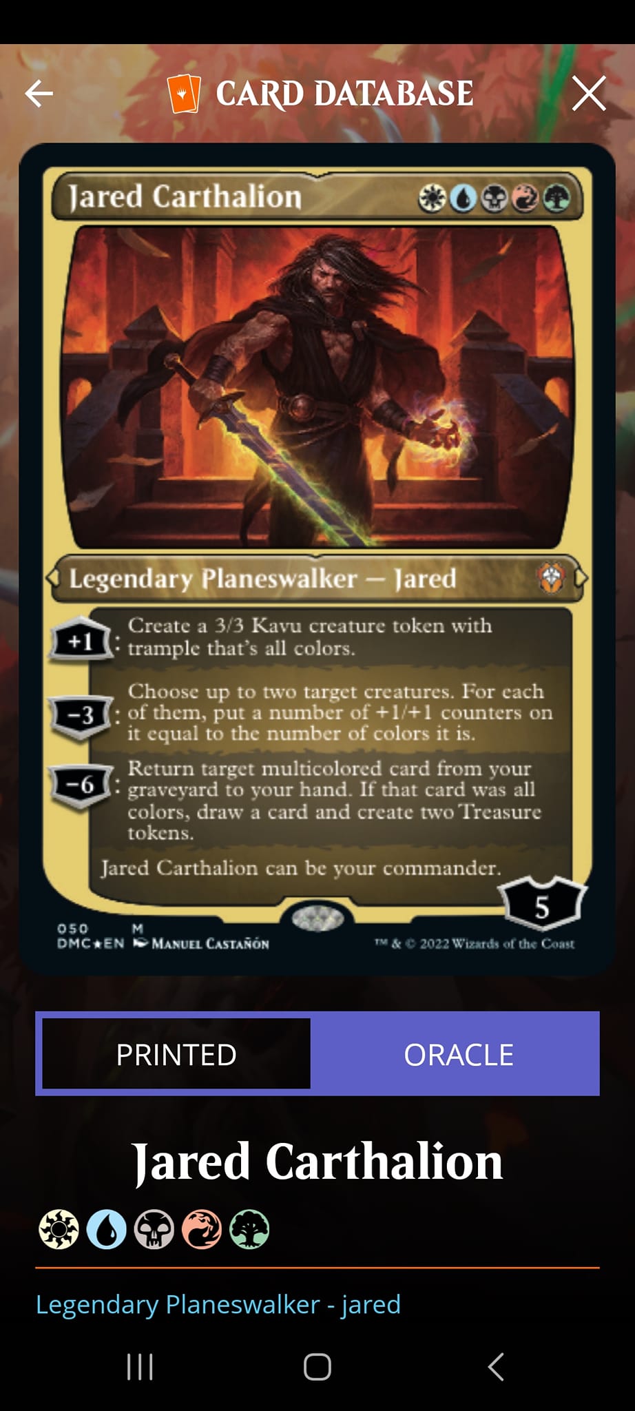 mtg jared carthalion commander deck Carthalion, True Heir Jared Carthalion | Dominaria United