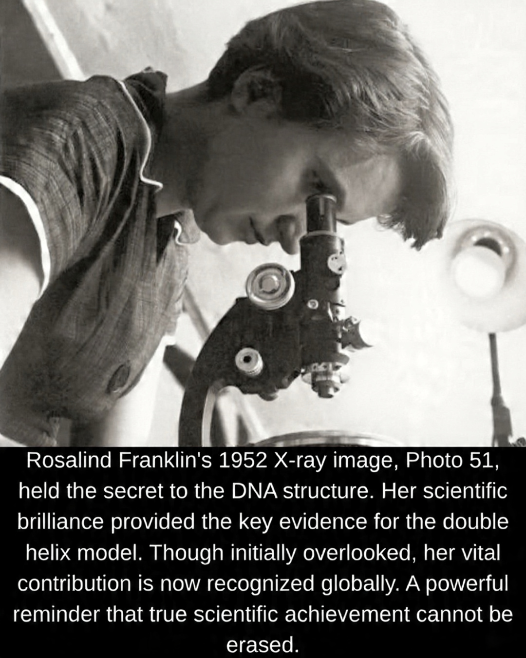 Rare History World | Rosalind Franklin: The Scientist Behind the Double ...