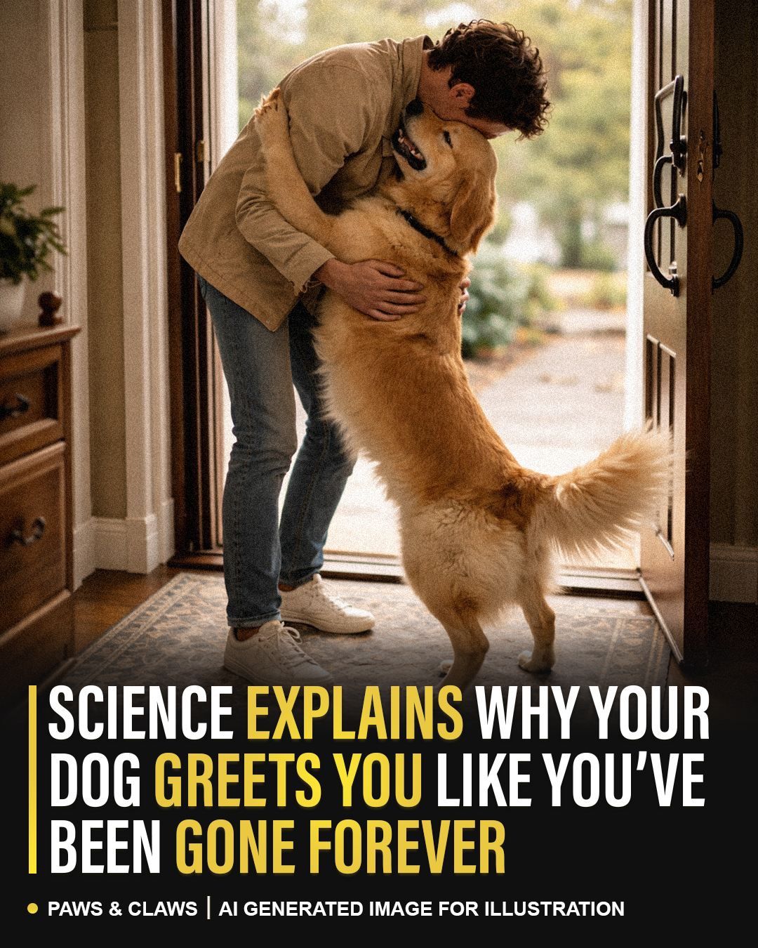 Paws - It does not matter if you were gone for five minutes or five ...