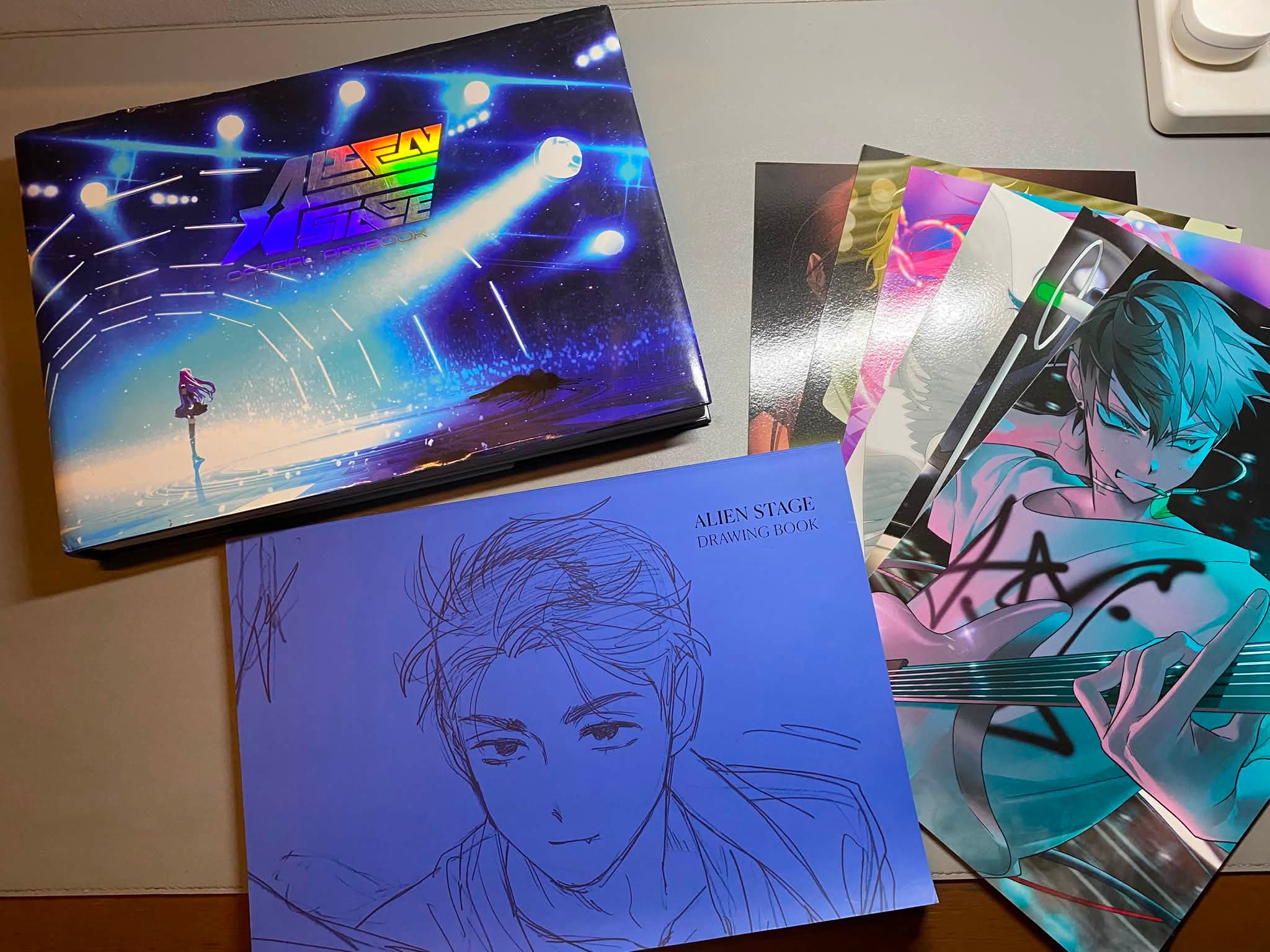 Alien Stage artbook with drawing book and posters for sale