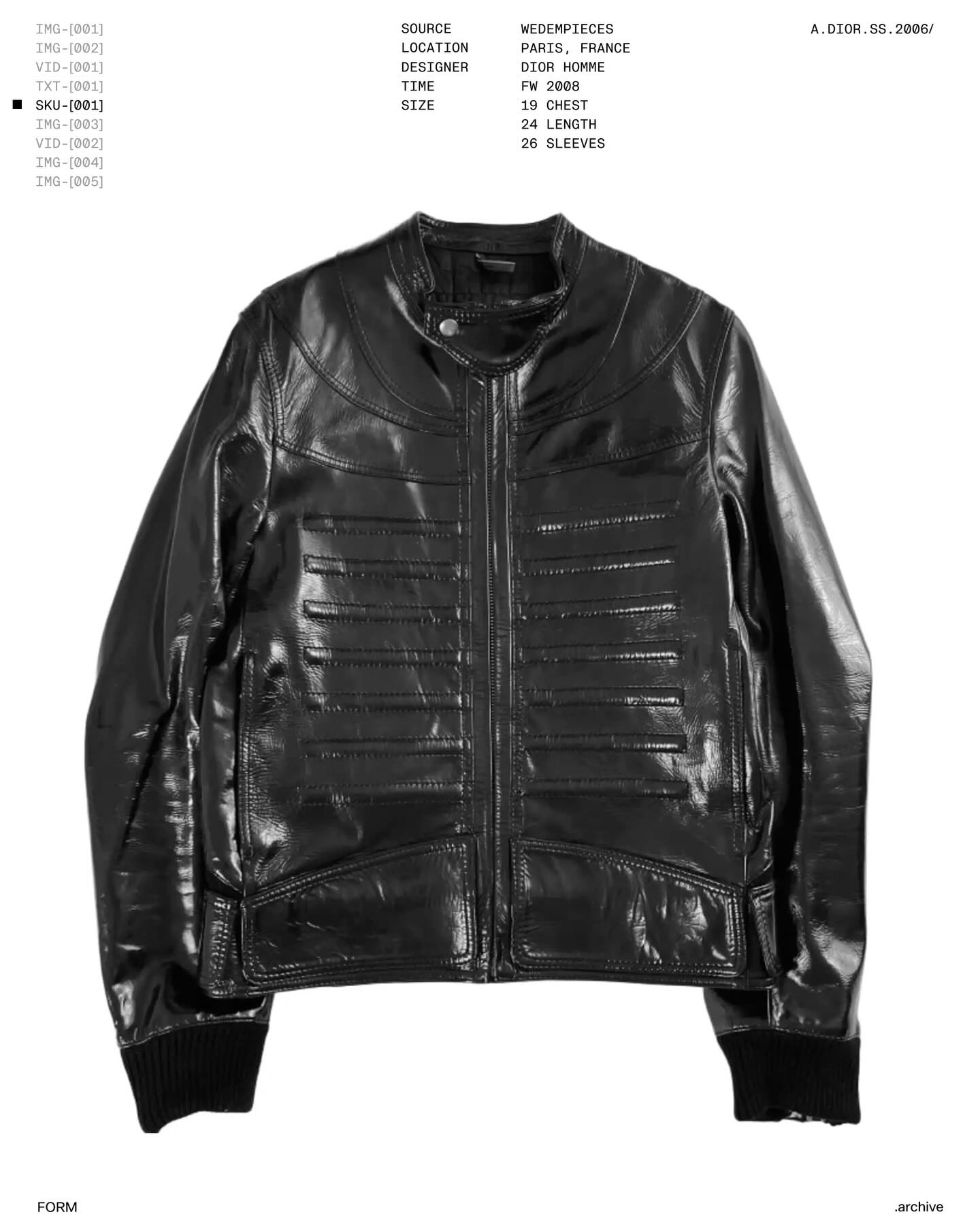 archive] Dior Homme by Hedi Slimane “The World Was a Mess but His 