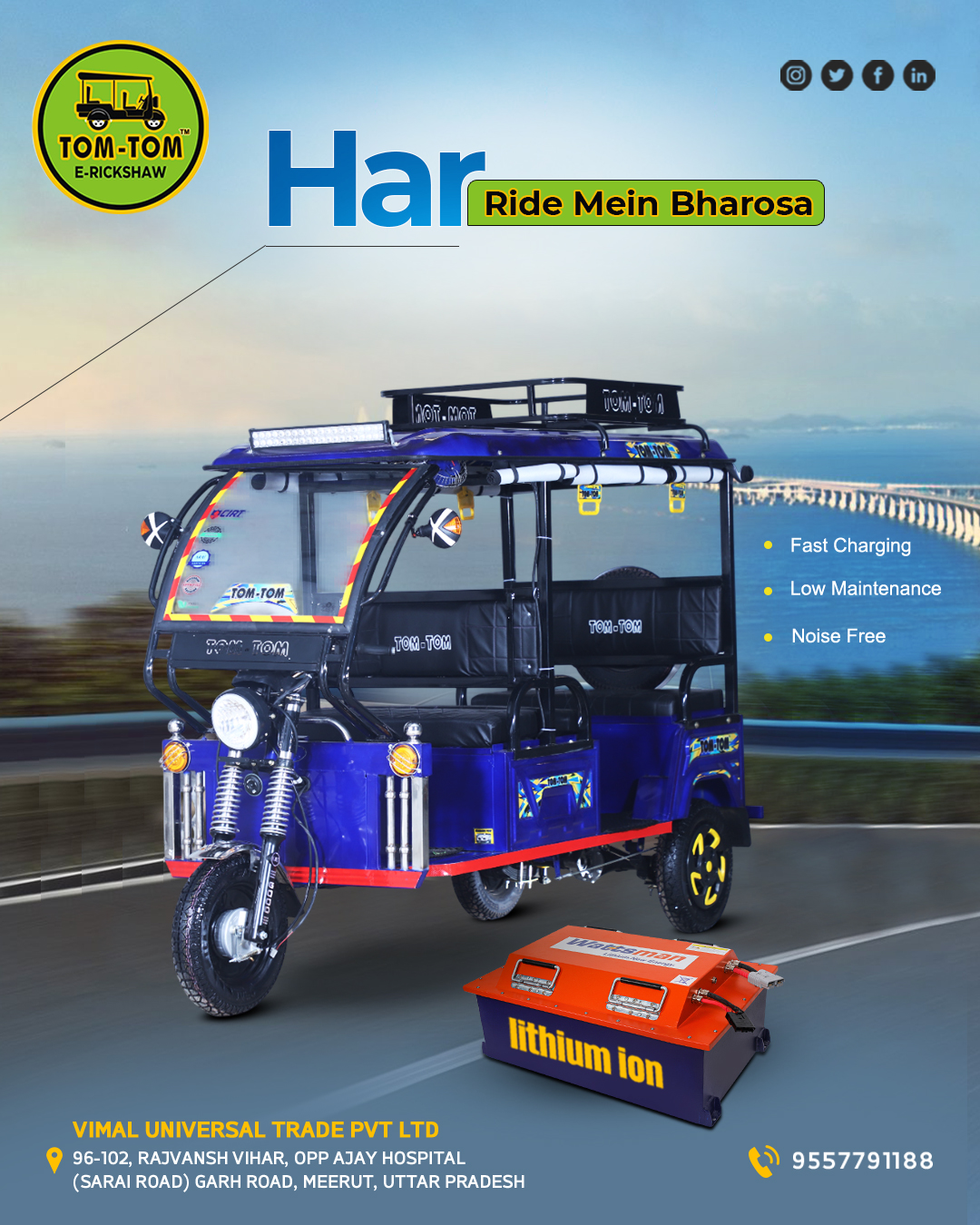 Tom Tom Electric Vehicles | Meerut City