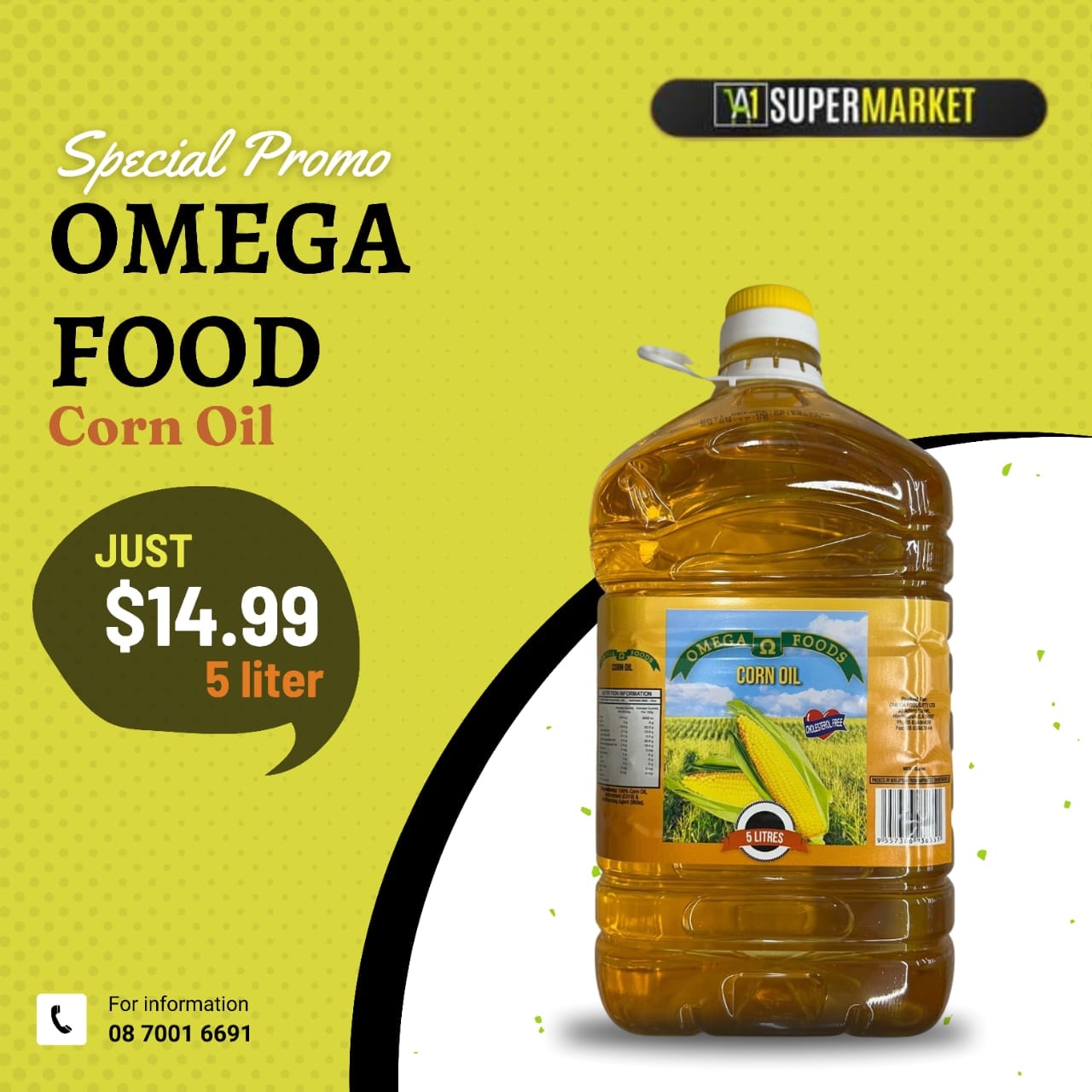 A1 Supermarket - Special Promo — OMEGA FOOD Corn Oil ... | Facebook