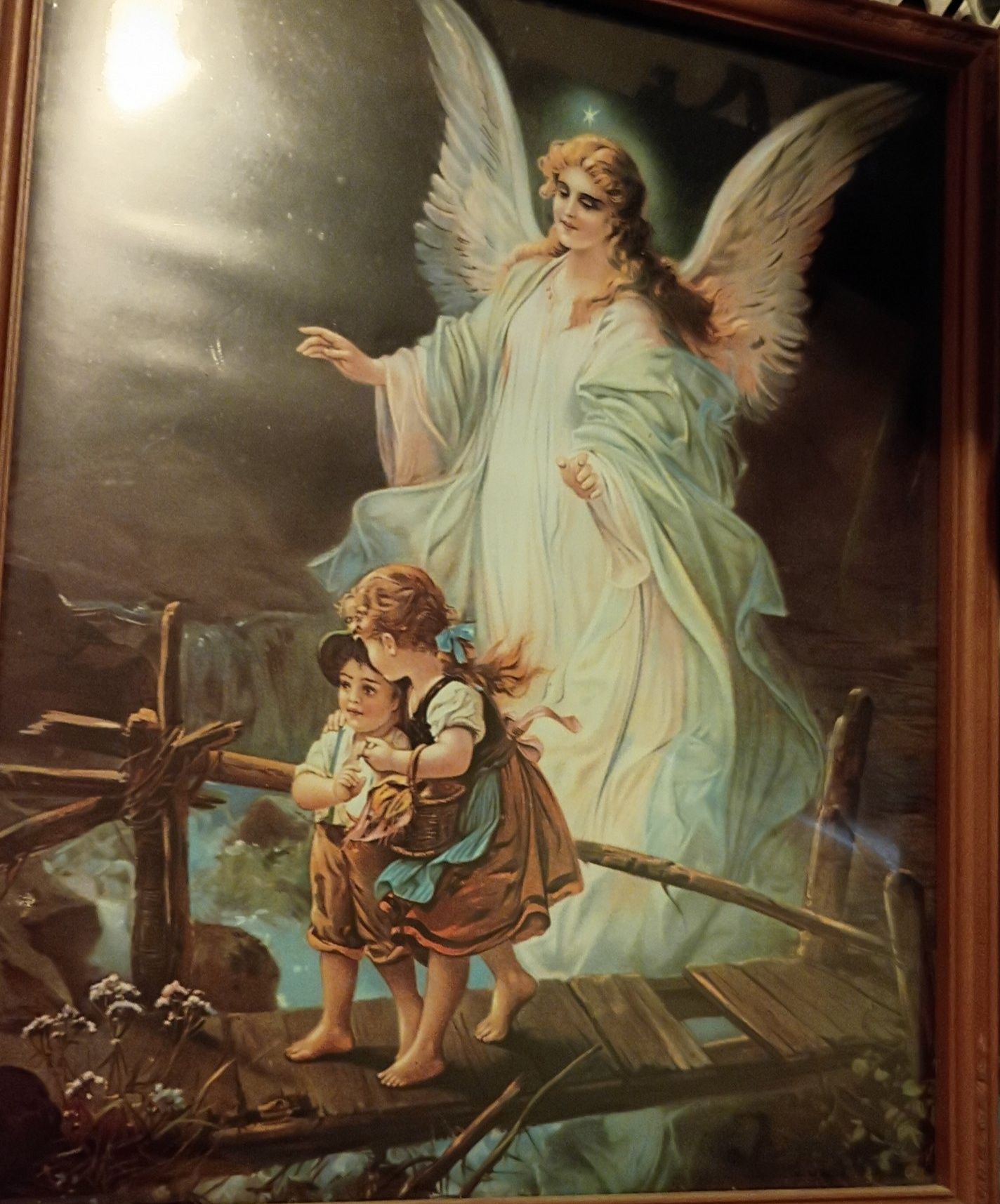 Antique hanging glass pictures for sale