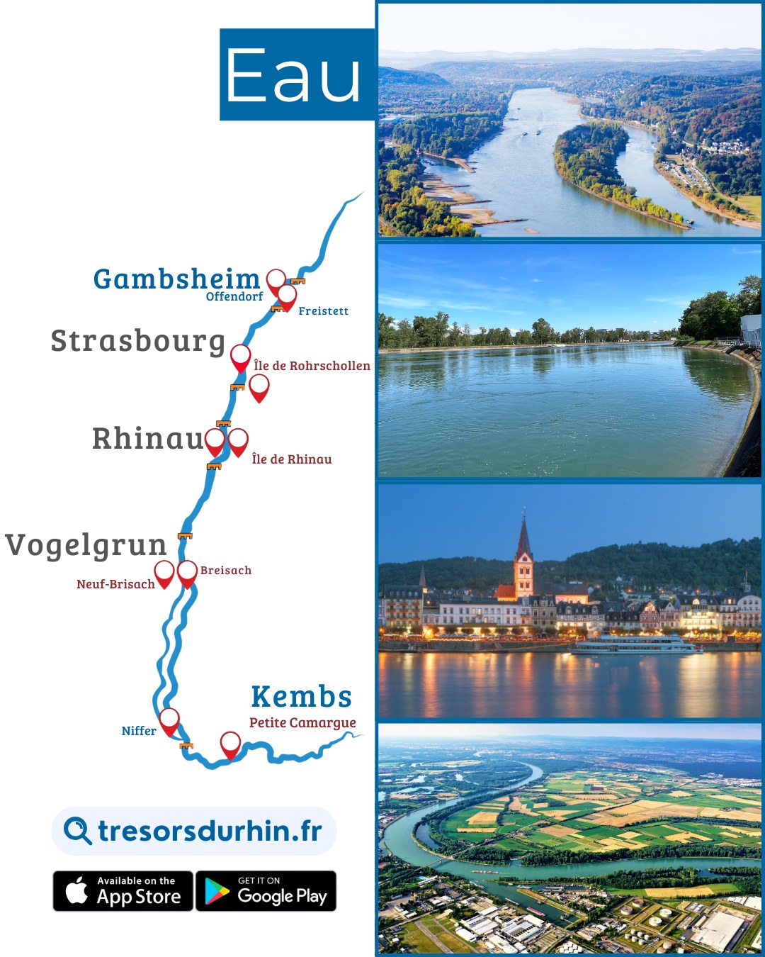 Trésors - 💧 𝗦𝘂𝗶𝘃𝗲𝘇 𝗹𝗲 𝗰𝗼𝘂𝗿𝗮𝗻𝘁… Le Rhin façonne notre territoire depuis ...