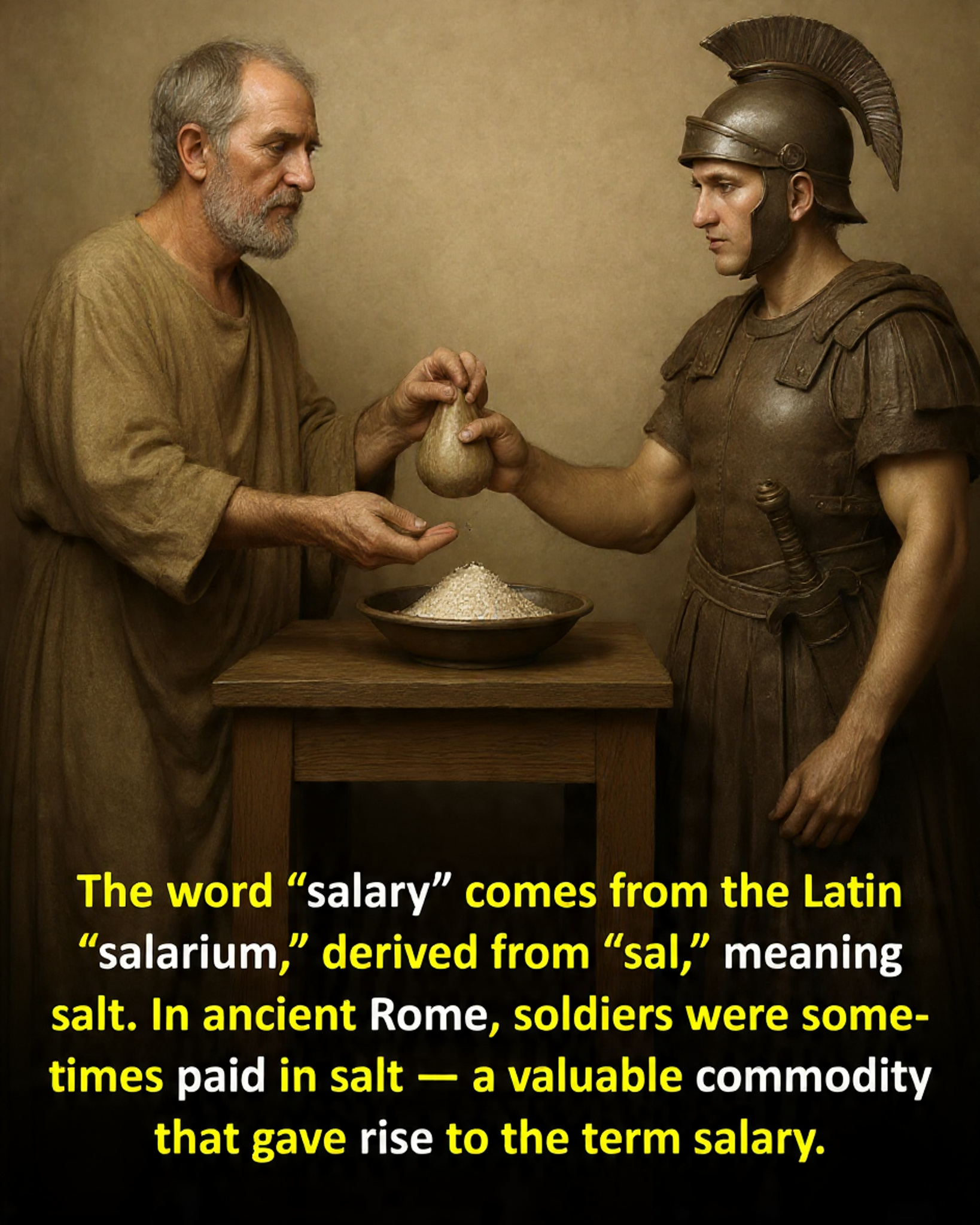 Rare History World | The word “salary” has a surprisingly salty origin ...
