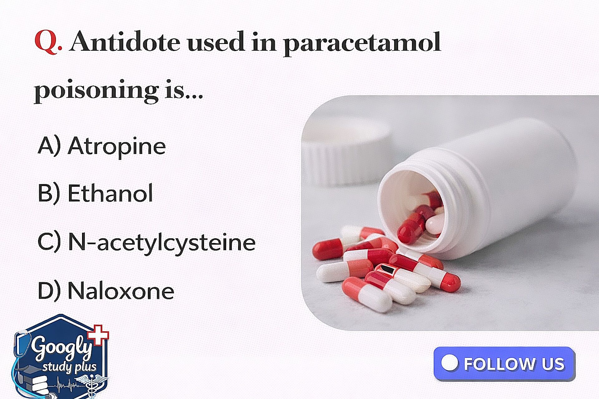 What is the antidote for paracetamol poisoning?
