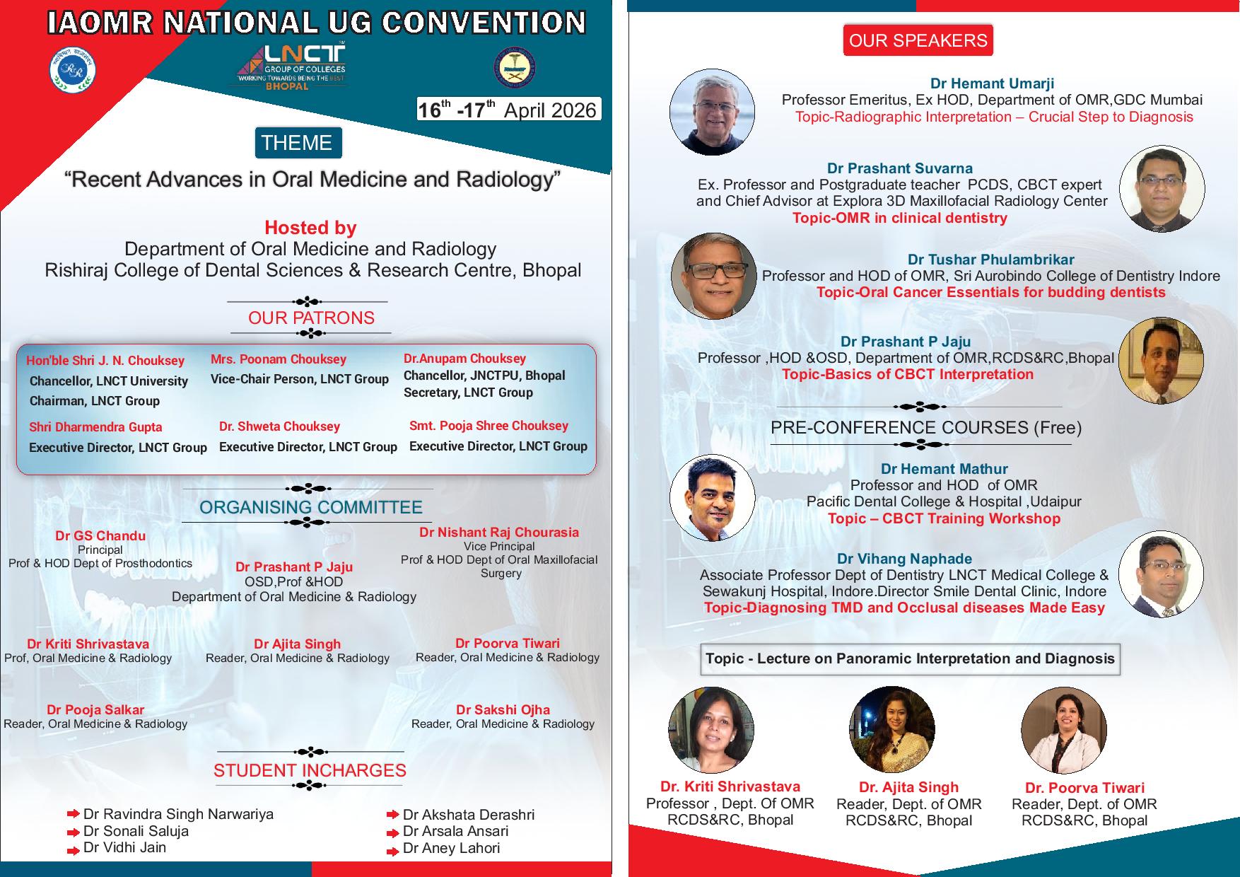 🦷 IAOMR National UG Convention 2026 – Where Knowledge Meets Innovation ...