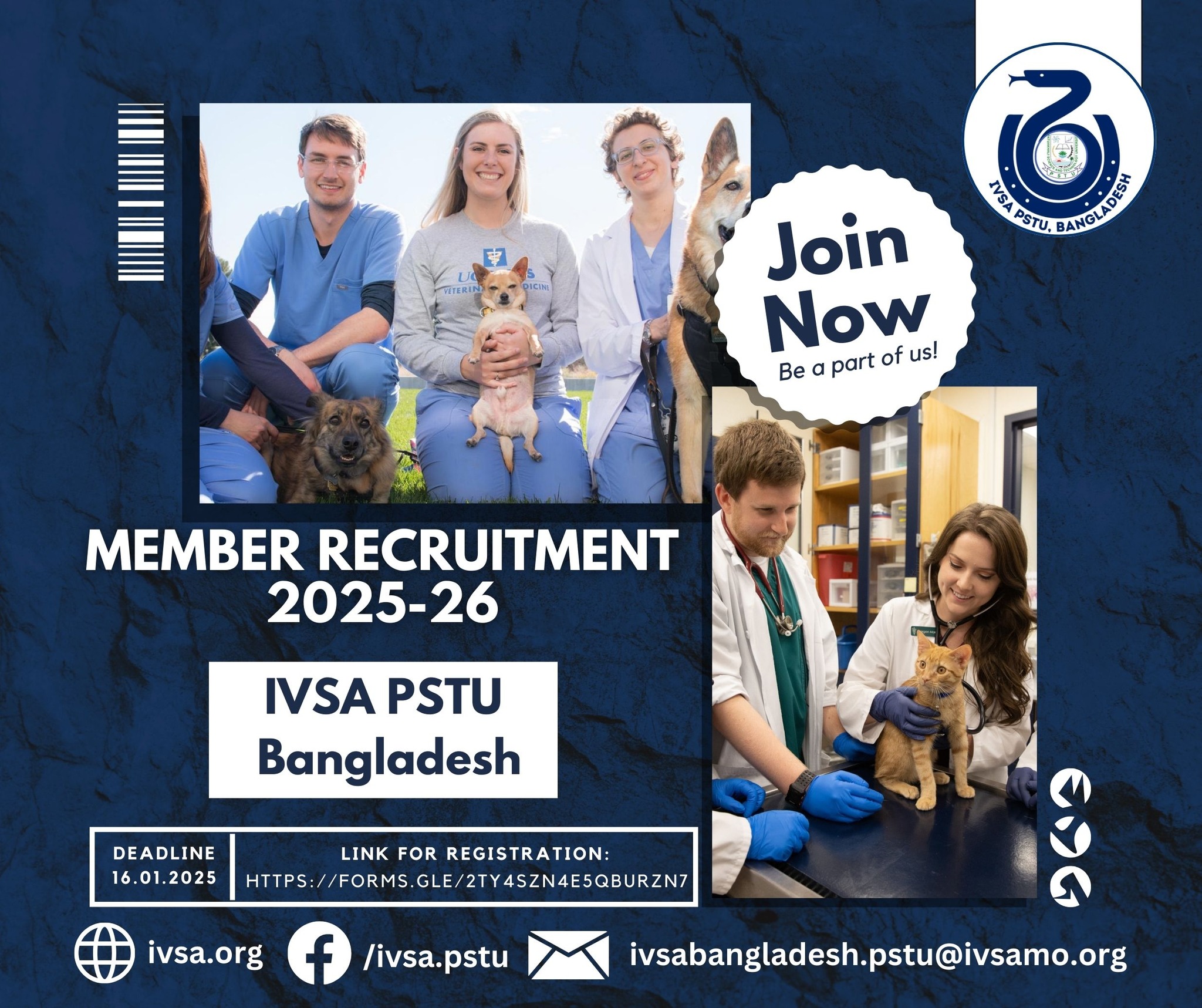🌟 *Join the Global Veterinary... - IVSA PSTU, Bangladesh