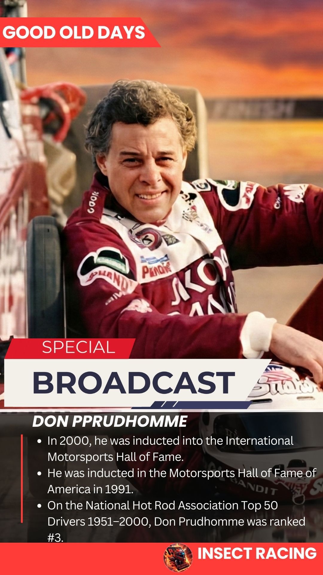 Insect - In 2000, he was inducted into the International Motorsports ...
